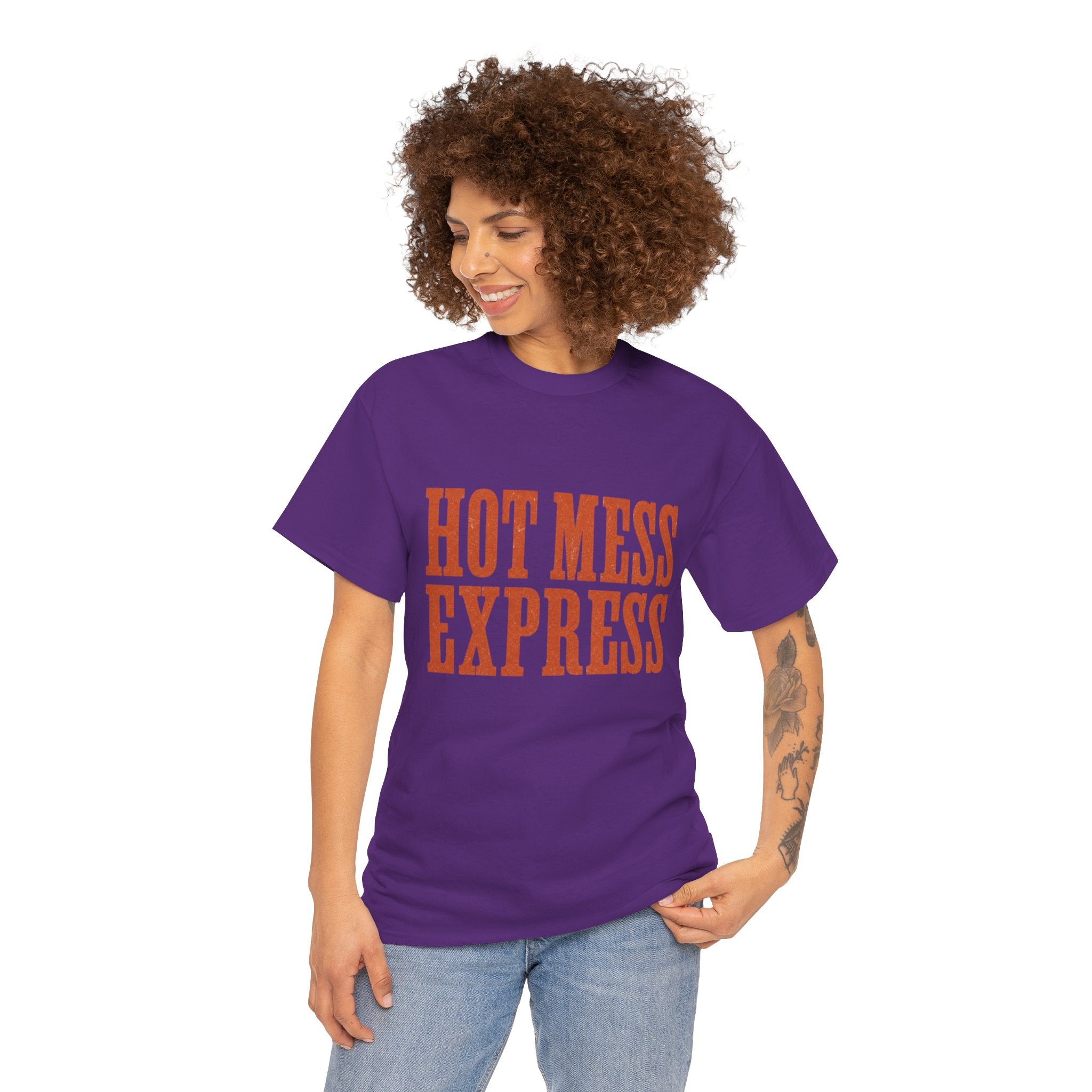 Hot Mess  Express t-shirt purple - t-shirt - gift for moms
