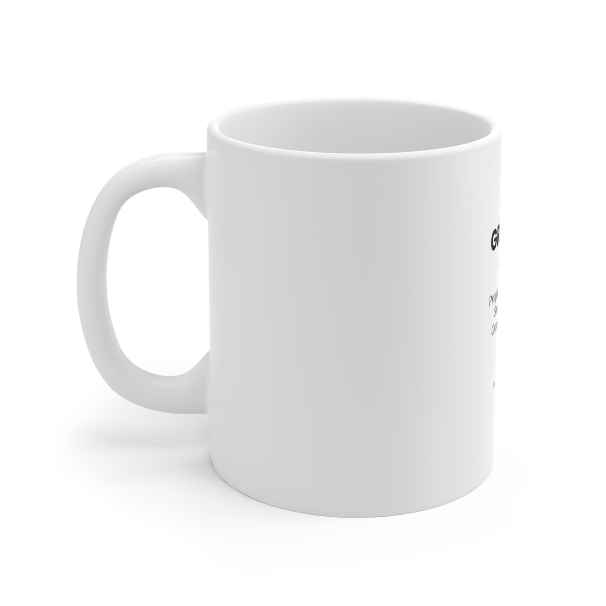 Official Grandpa Job Title Mug — white ceramic with funny grandpa job description — ThrivingMoms