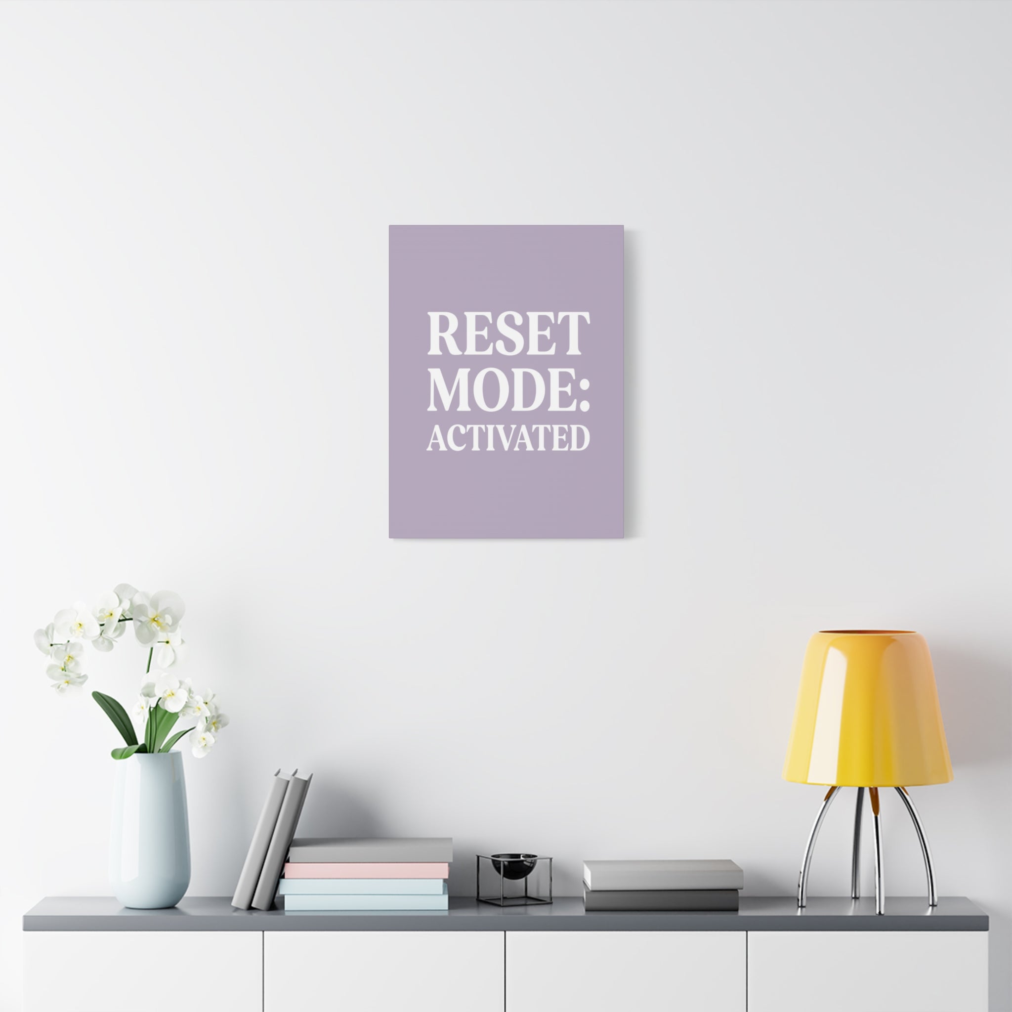 Reset Mode: Activated (Lavander) — Wall Canvas