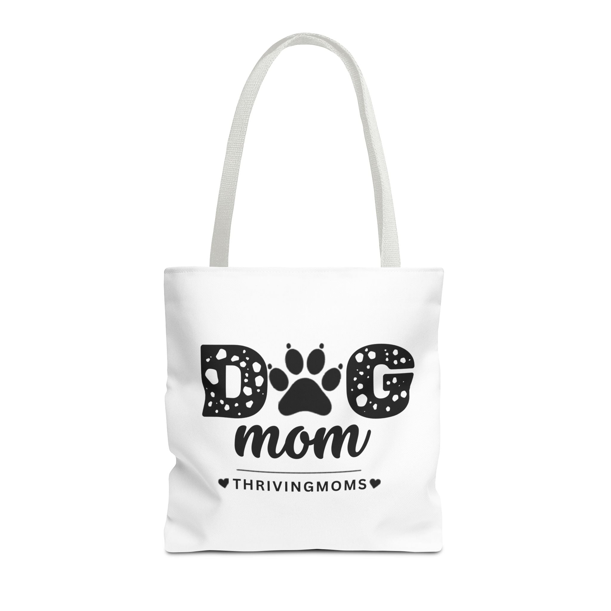 Dog Mom Tote Bag White — for the mom whose dog goes everywhere with her — ThrivingMoms