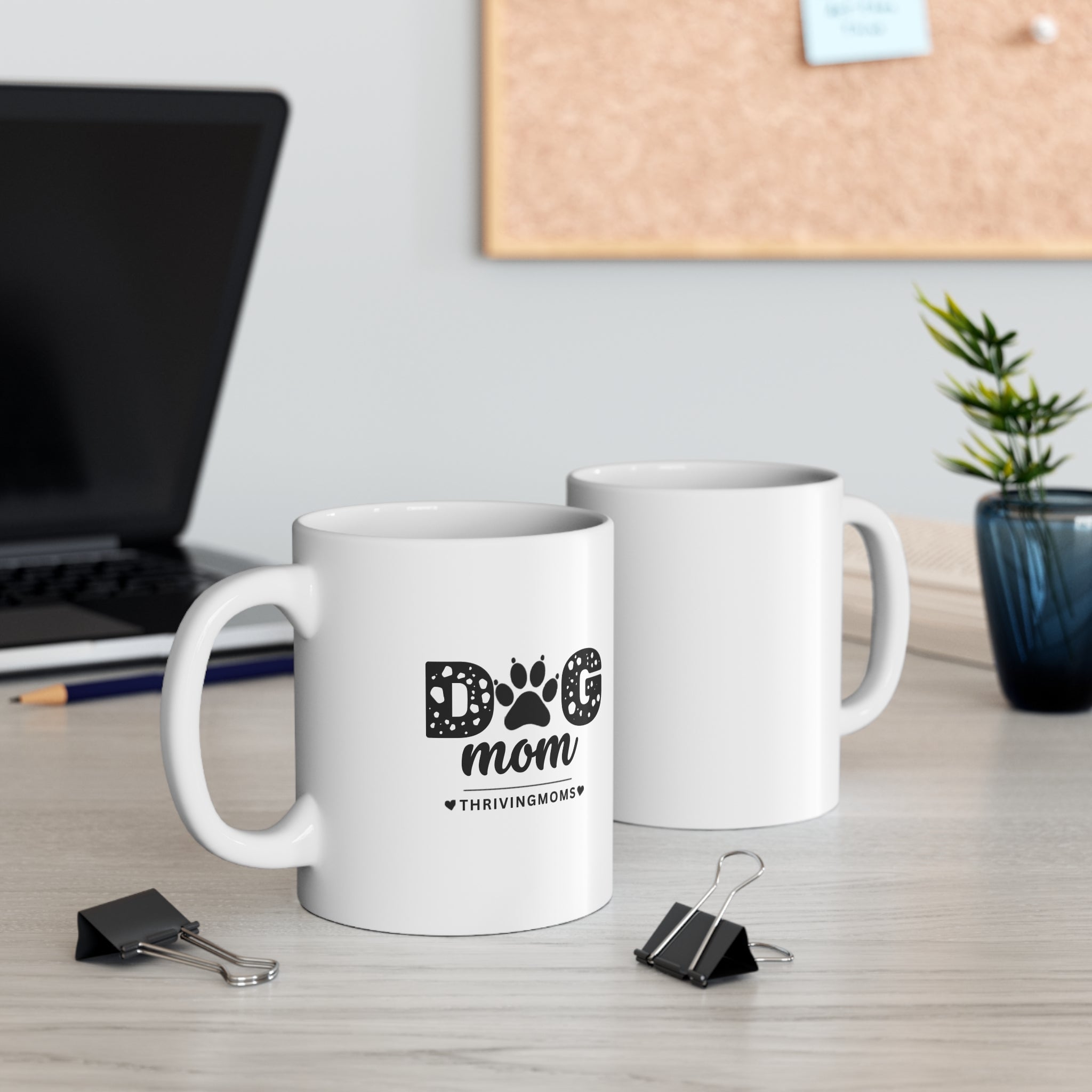 Dog Mom Mug — her morning, her dog, her peace — ThrivingMoms