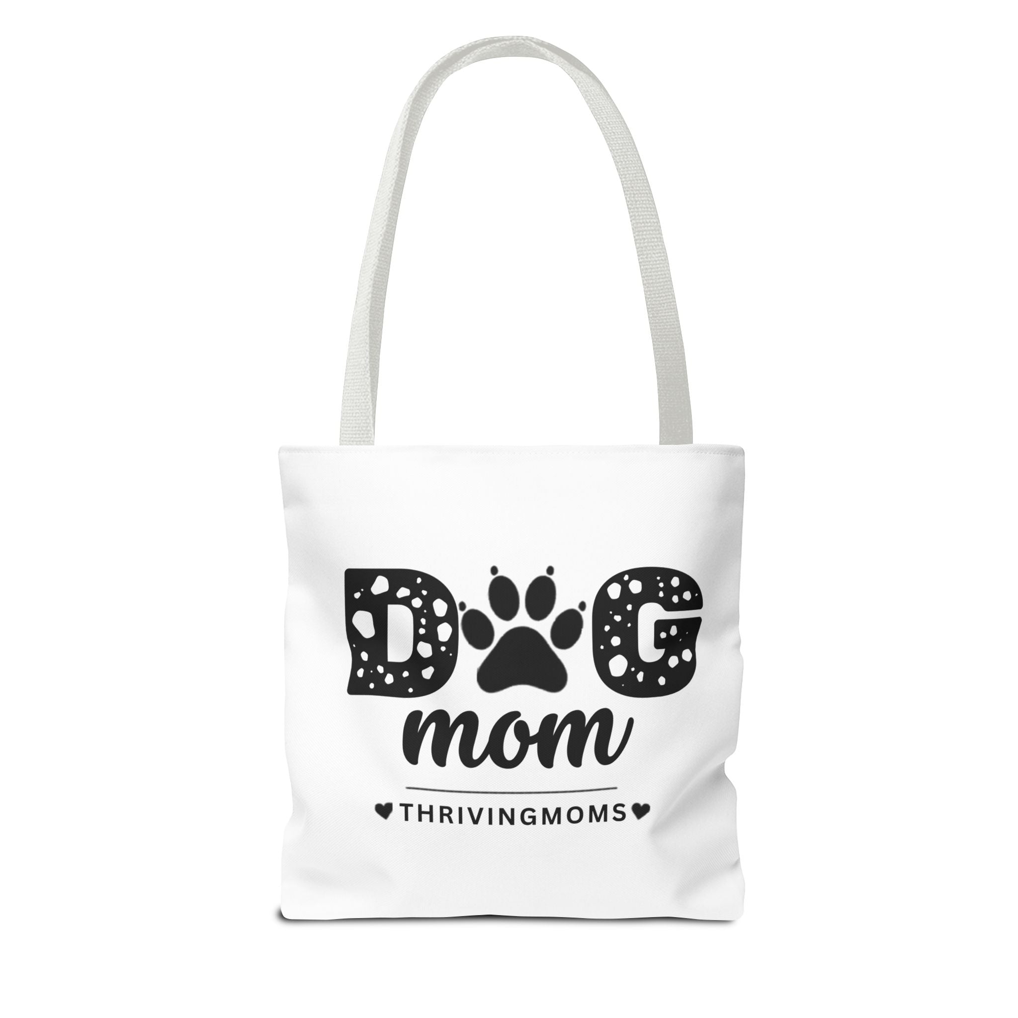 Dog Mom Tote Bag White — for the mom whose dog goes everywhere with her — ThrivingMoms