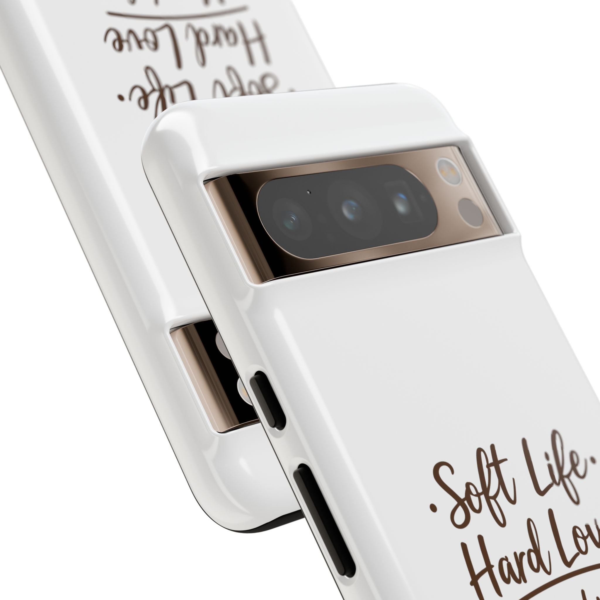Soft Life Hard Love phone case - phone case - empowering mom gift
