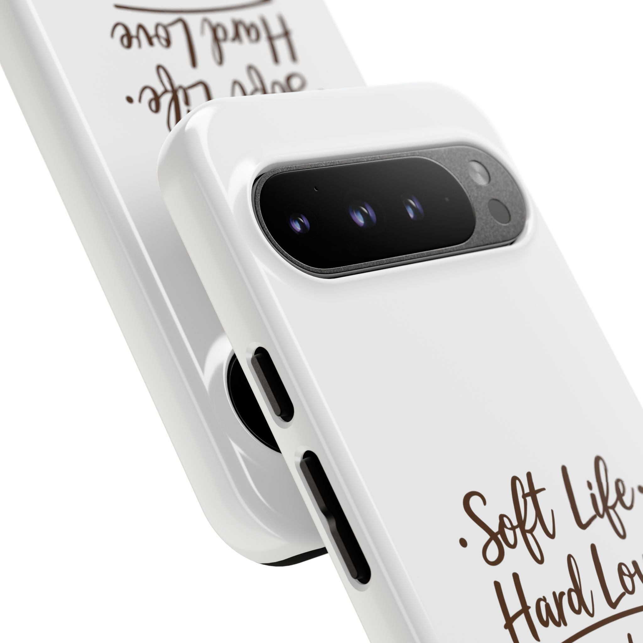 Soft Life Hard Love phone case - phone case - empowering mom gift