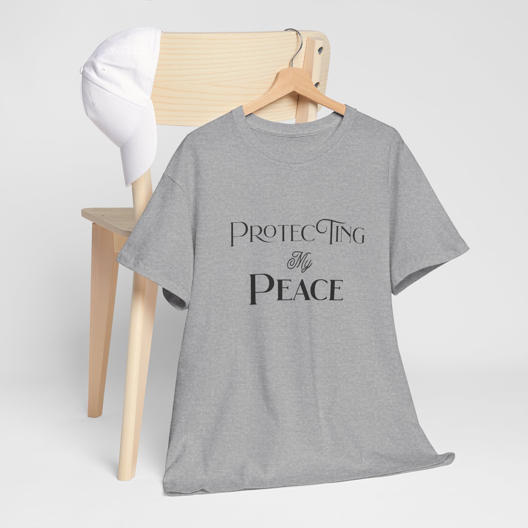 Protecting My Peace T-Shirt in Sport Grey — because her peace is non-negotiable — ThrivingMoms