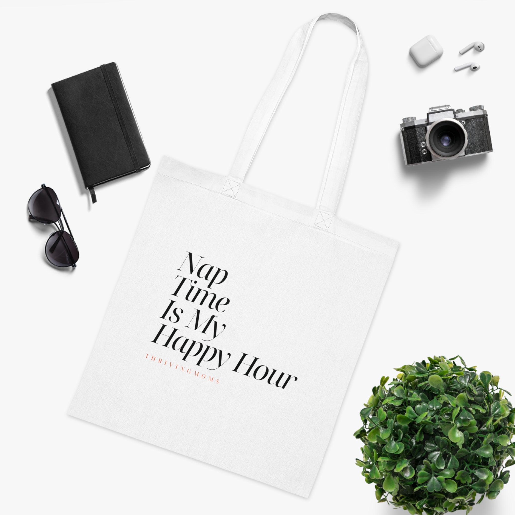 Nap Time Is My Happy Hour — Tote Bag