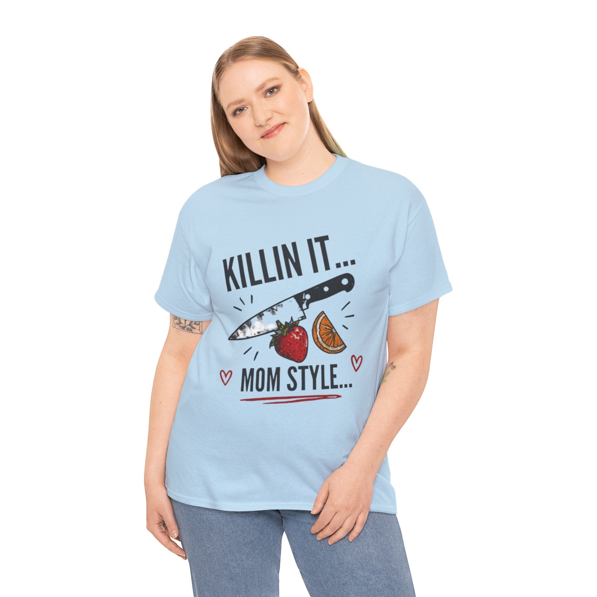 Killin It Mom Style t-shirt light blue - t-shirt - gift for moms