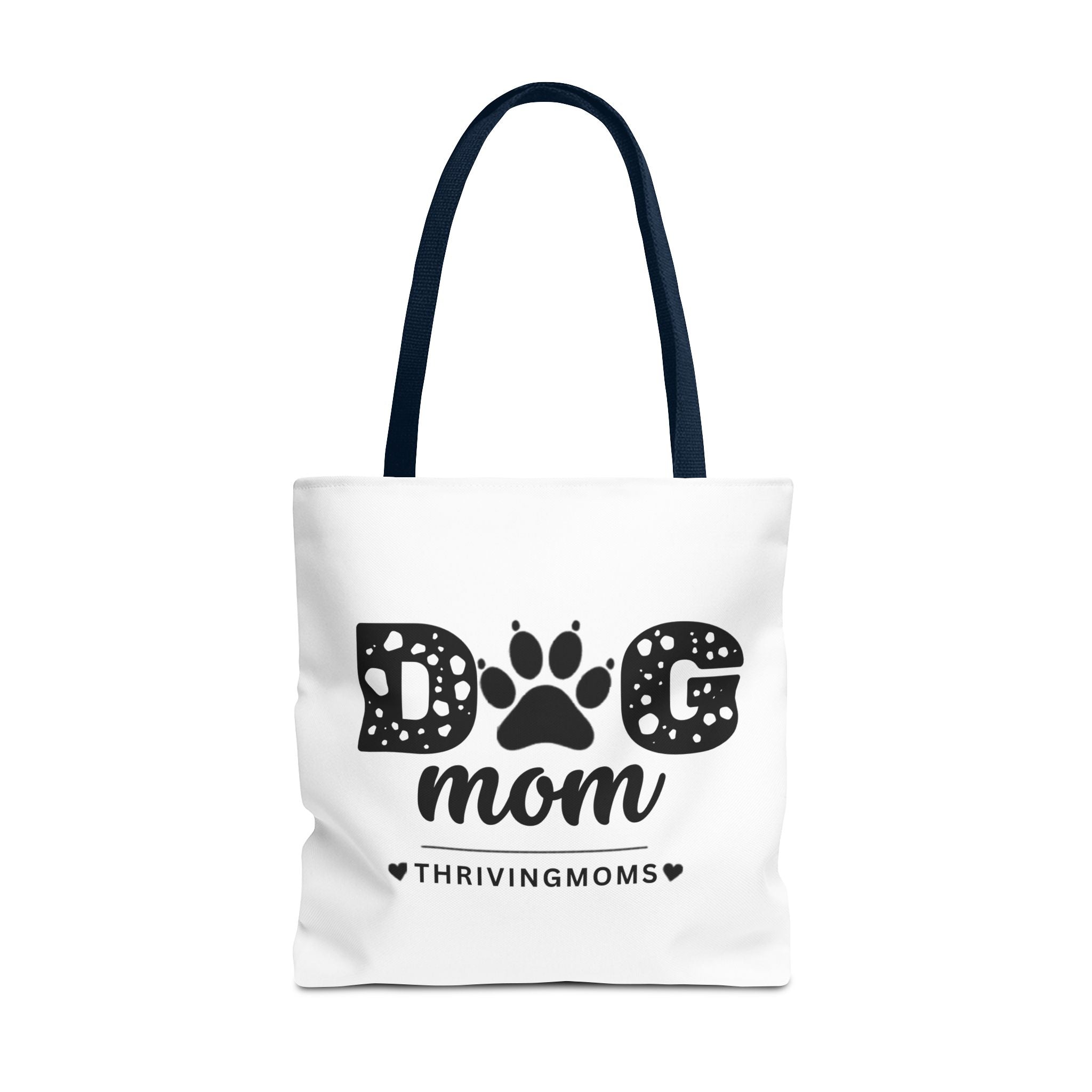 Dog Mom Tote Bag Navy — for the mom whose dog goes everywhere with her — ThrivingMoms