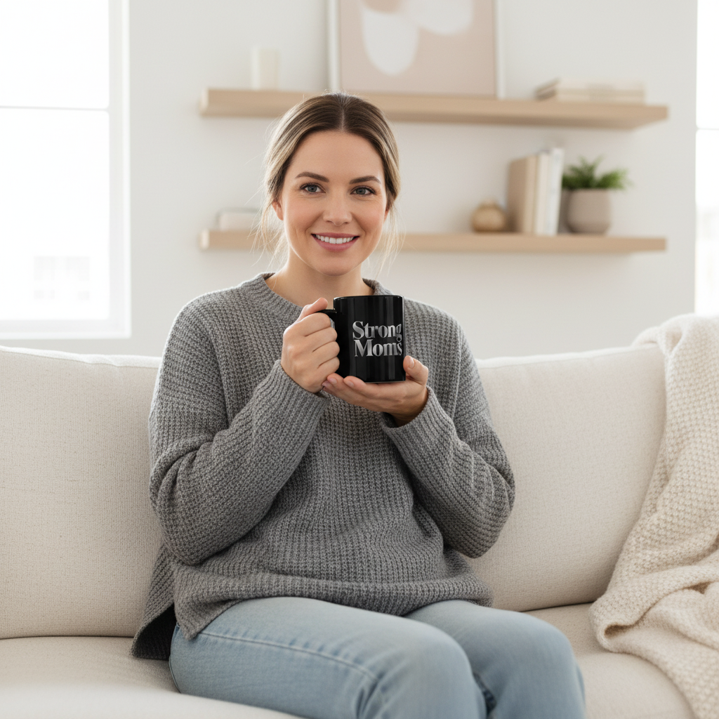 11oz Strong Moms Lifestyle Mockup