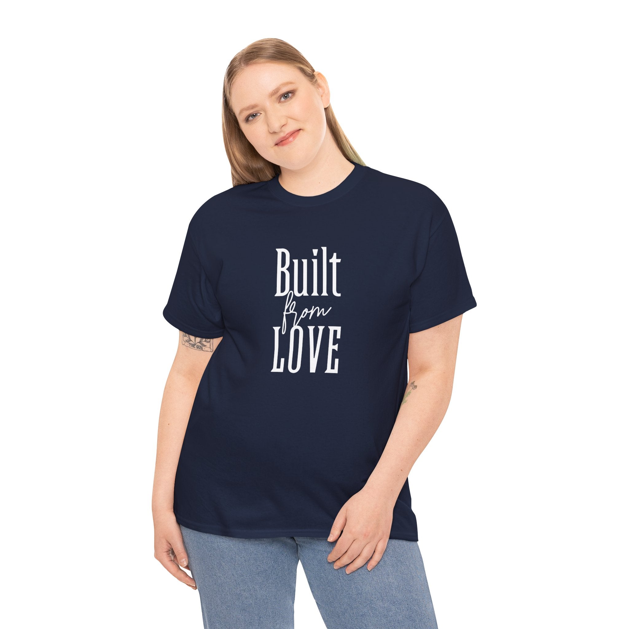 Built for Love T-Shirt in Navy — soft cotton, made for her — ThrivingMoms