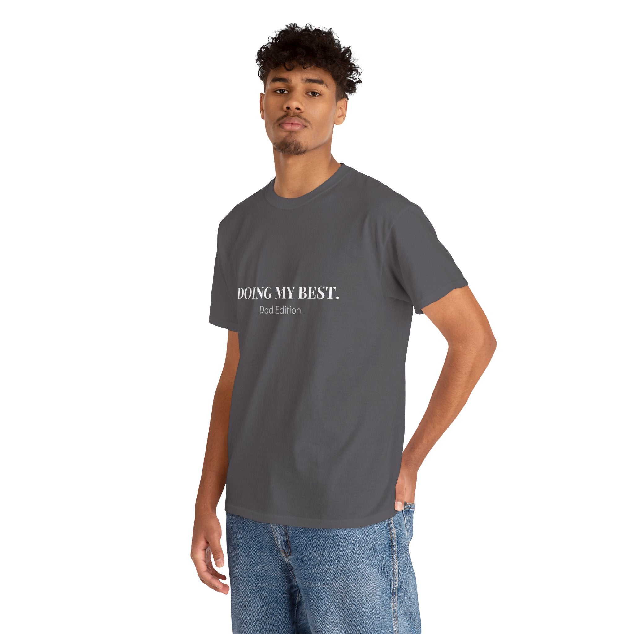Doing My Best Dad Edition T-Shirt in Charcoal — for the dad who figures it out as he goes — ThrivingMoms