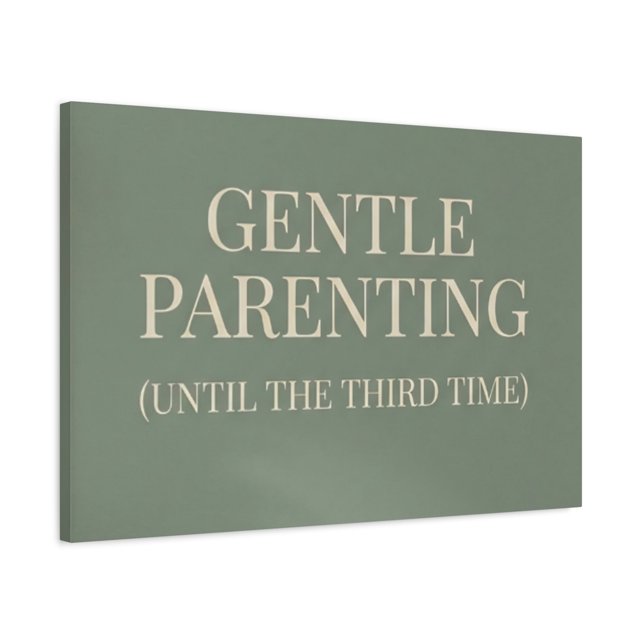 Gentle Parenting (Until the Third Time)