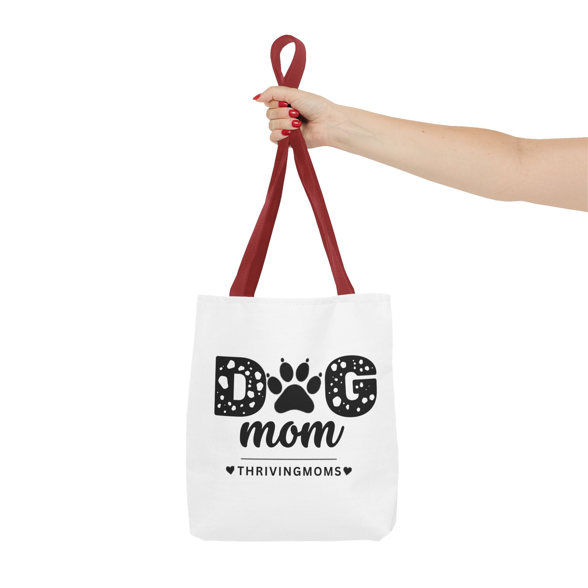 Dog Mom Tote Bag Red — for the mom whose dog goes everywhere with her — ThrivingMoms