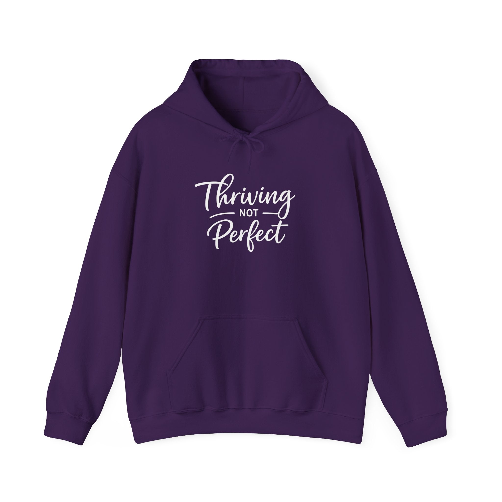 Thriving Not Perfect mom hoodie purple - hoodie - cozy motivational gift
