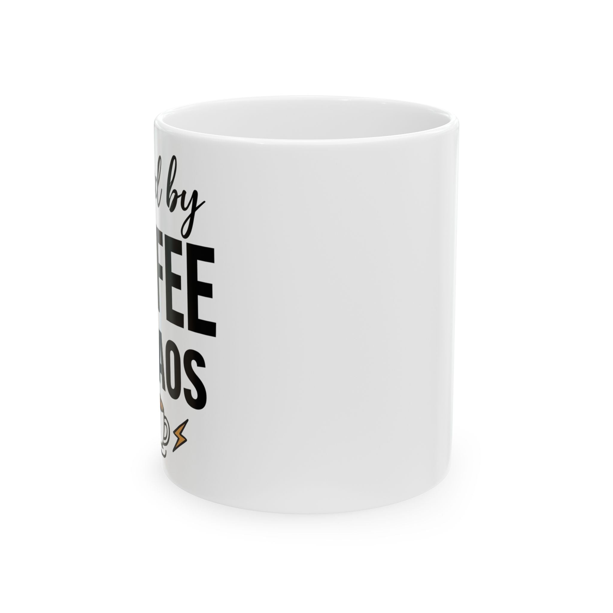 Fueled by Coffee and Chaos ceramic mug - mug - funny mom gift