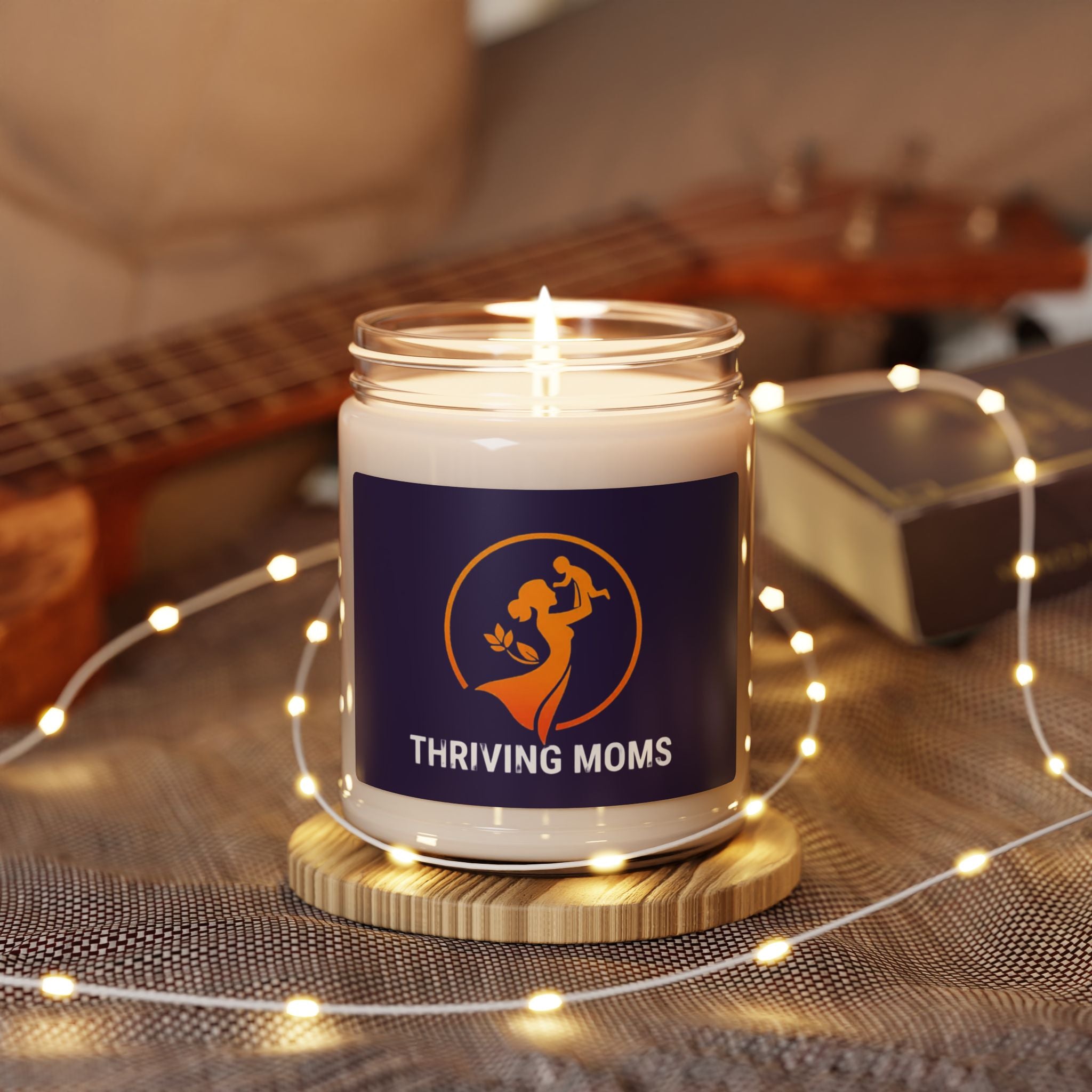 ThrivingMoms Purple Candle unscented - candle - self-care gift for moms