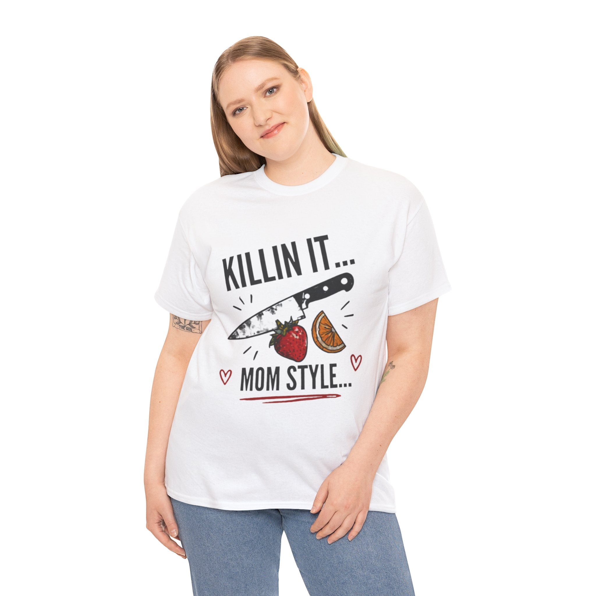 Killin It Mom Style t-shirt white - t-shirt - gift for moms