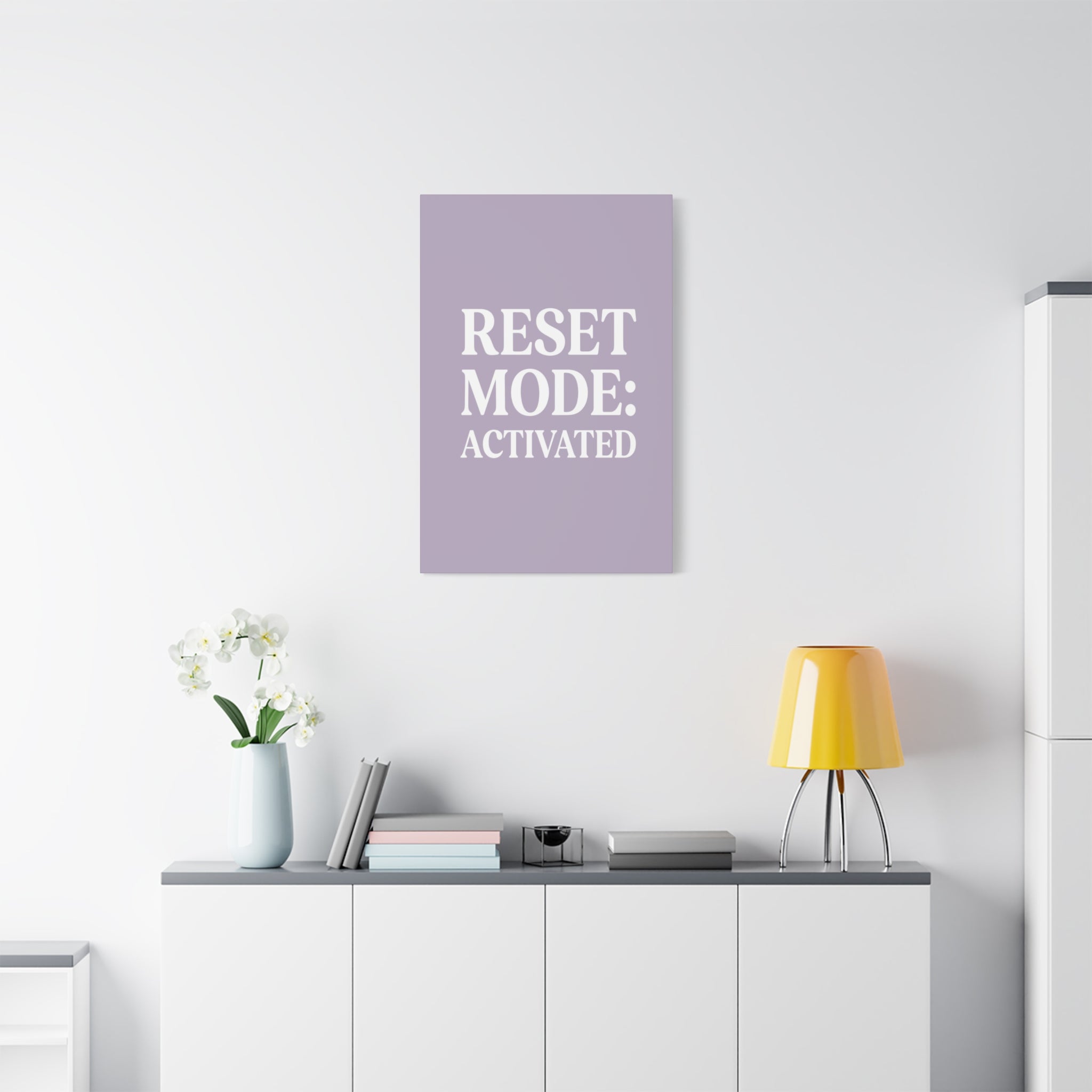 Reset Mode: Activated (Lavander) — Wall Canvas