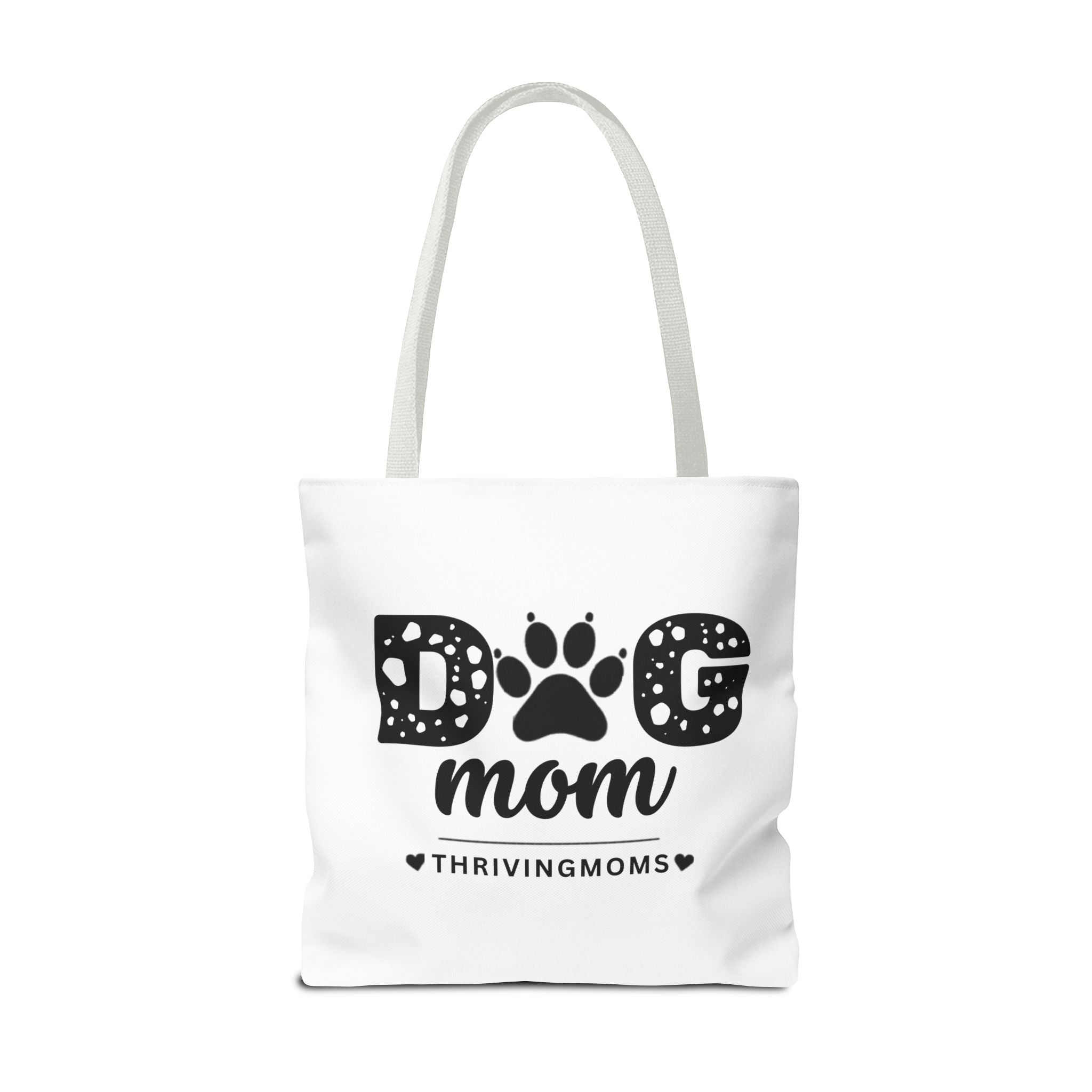Dog Mom Tote Bag White — for the mom whose dog goes everywhere with her — ThrivingMoms