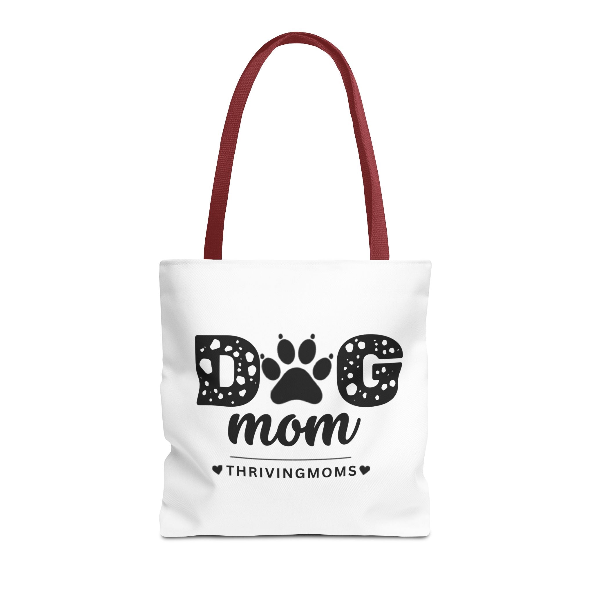 Dog Mom Tote Bag Red — for the mom whose dog goes everywhere with her — ThrivingMoms