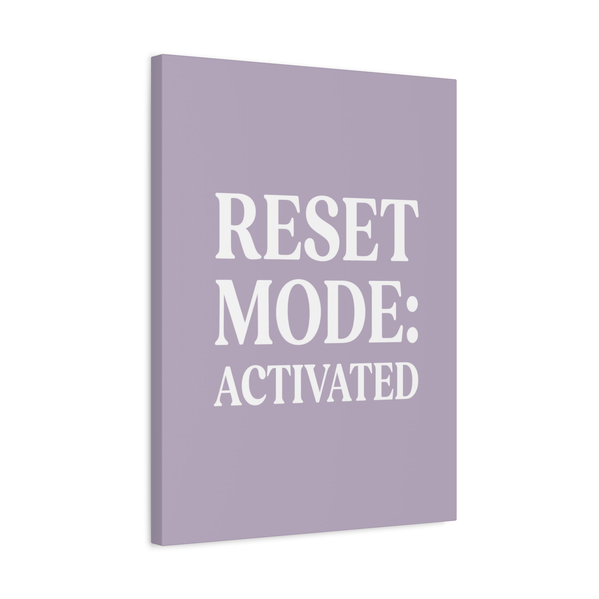 Reset Mode: Activated (Lavander) — Wall Canvas