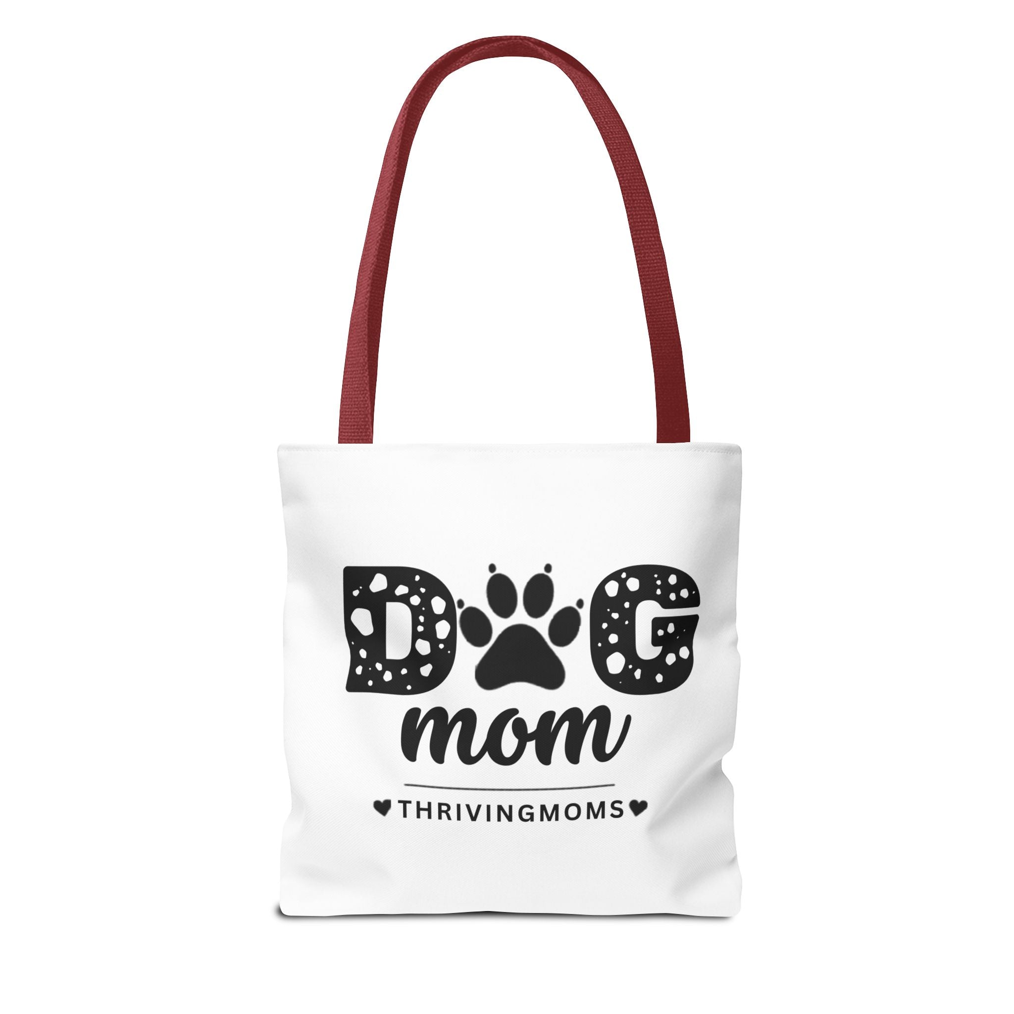 Dog Mom Tote Bag Red — for the mom whose dog goes everywhere with her — ThrivingMoms