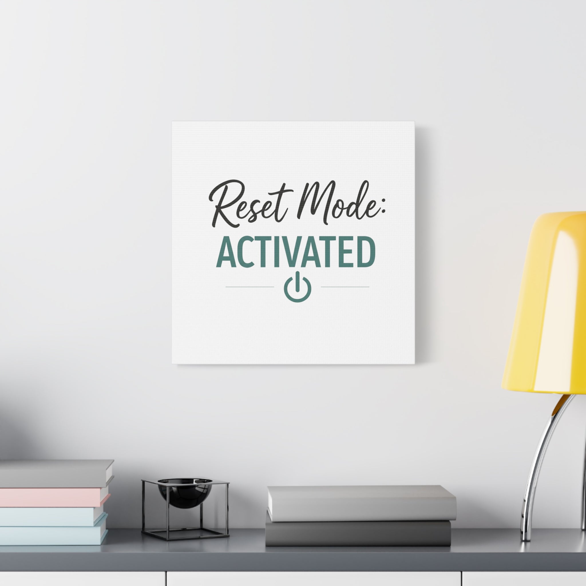 Reset Mode: Activated (Teal) — Wall Canvas
