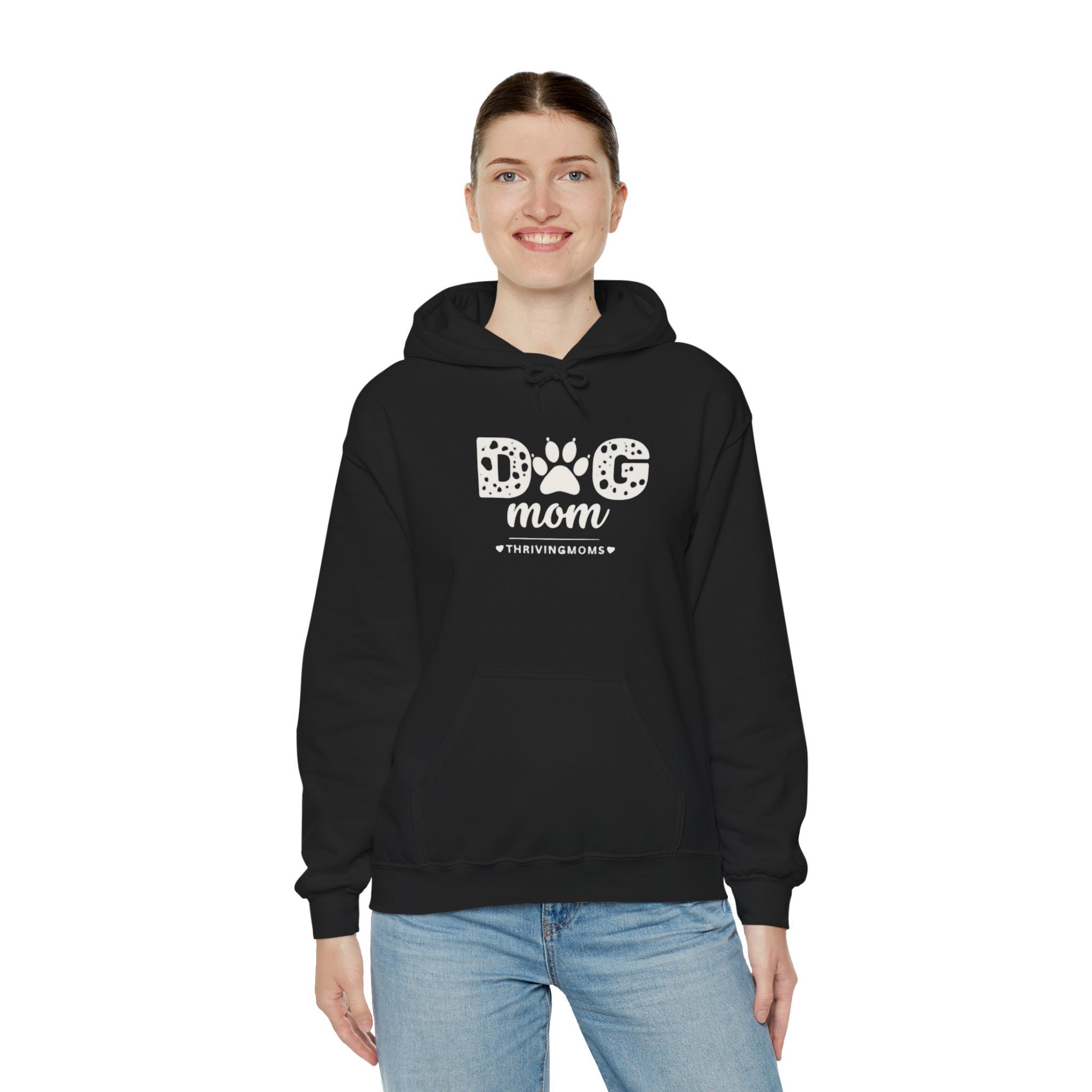 Dog Mom Hoodie in Black — she knows what she has — ThrivingMoms
