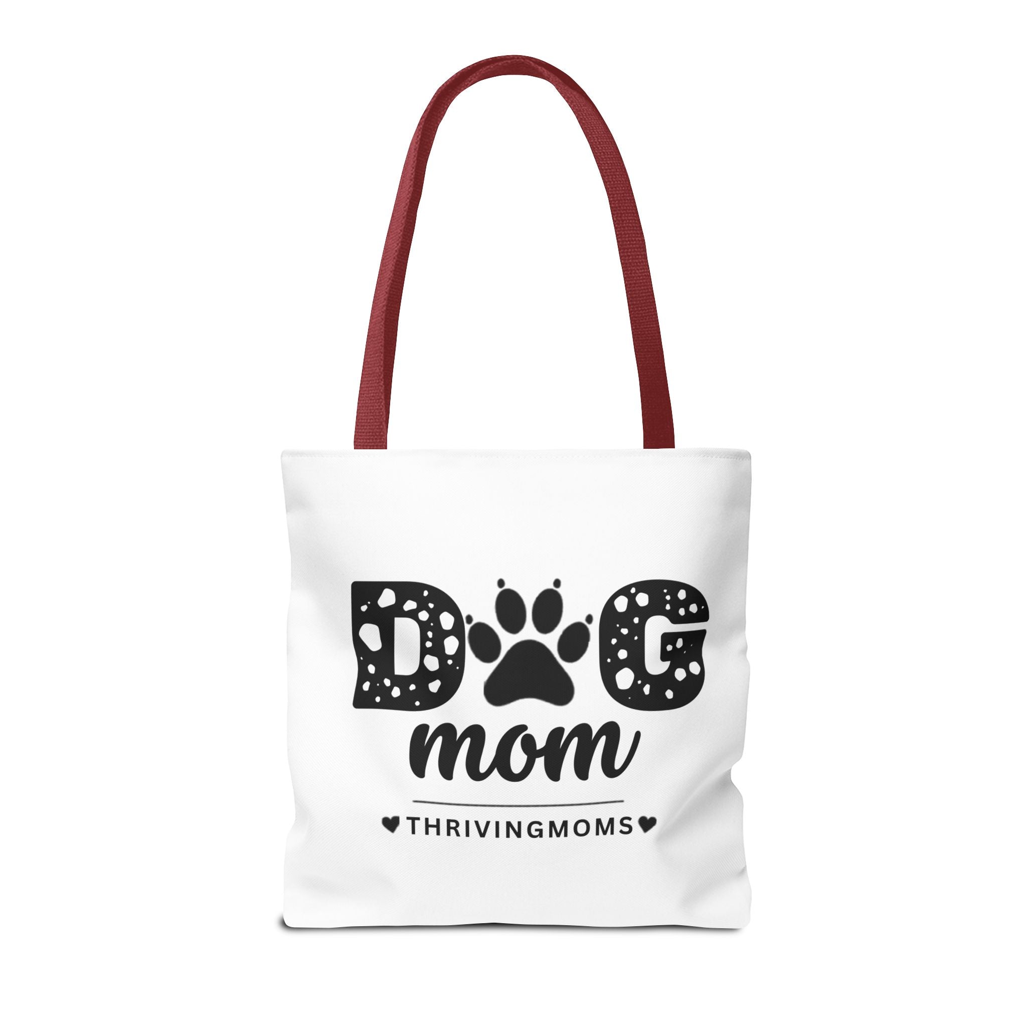Dog Mom Tote Bag Red — for the mom whose dog goes everywhere with her — ThrivingMoms