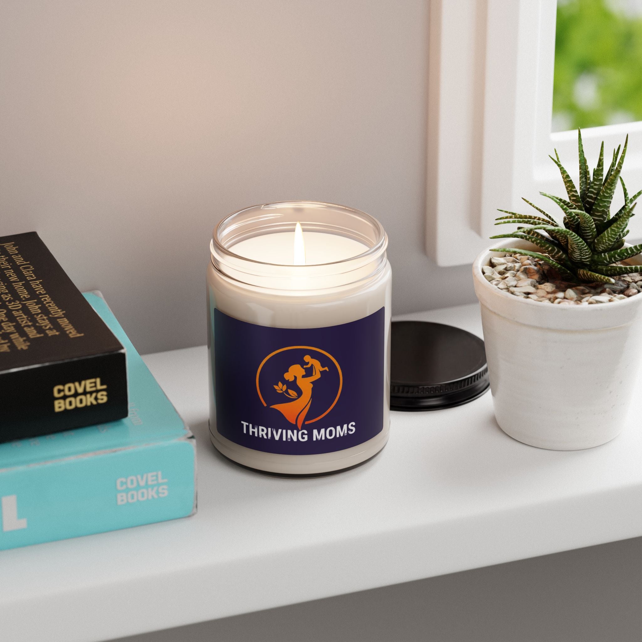 ThrivingMoms Purple Candle peppered passionfruit - candle - self-care gift for moms