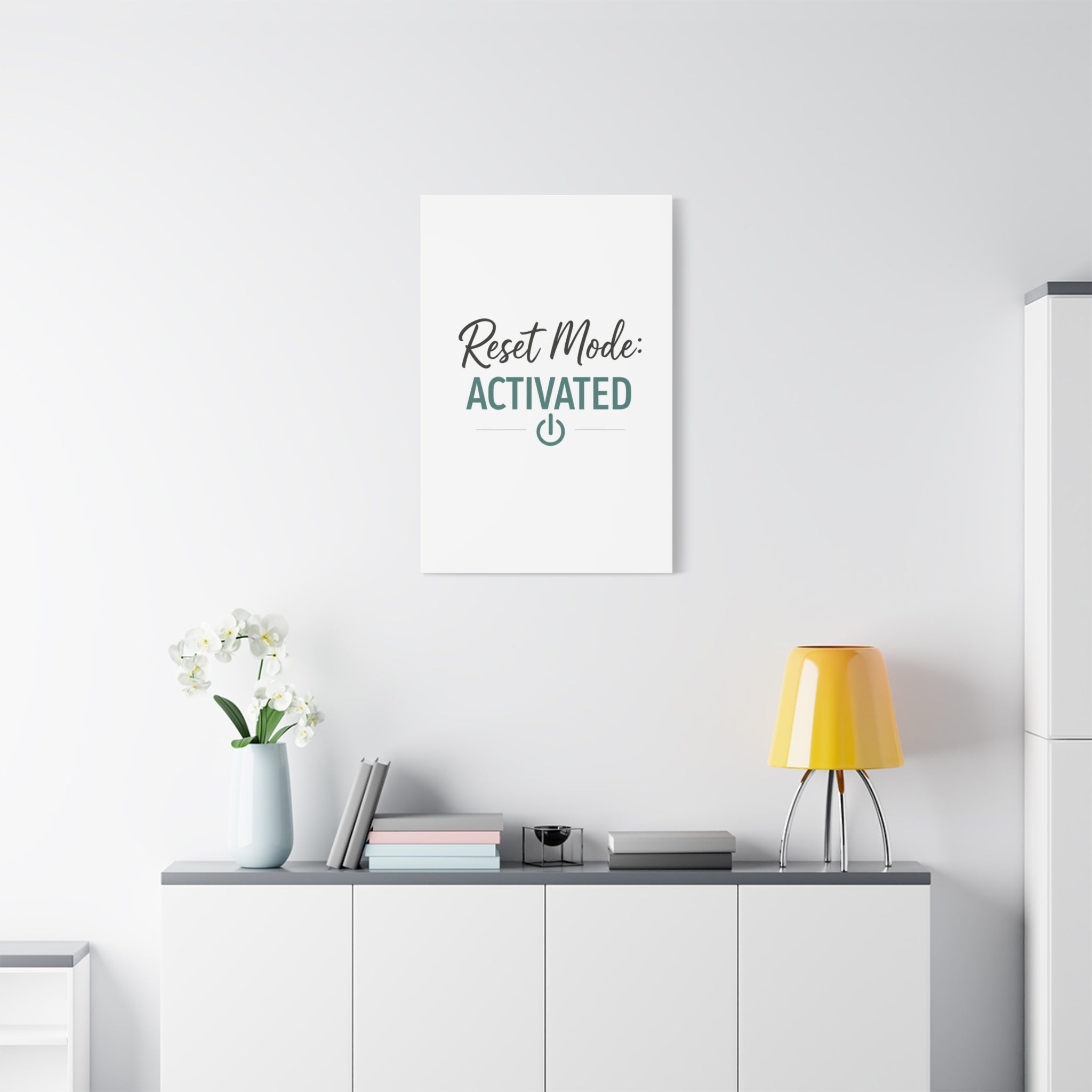 Reset Mode: Activated (Teal) — Wall Canvas