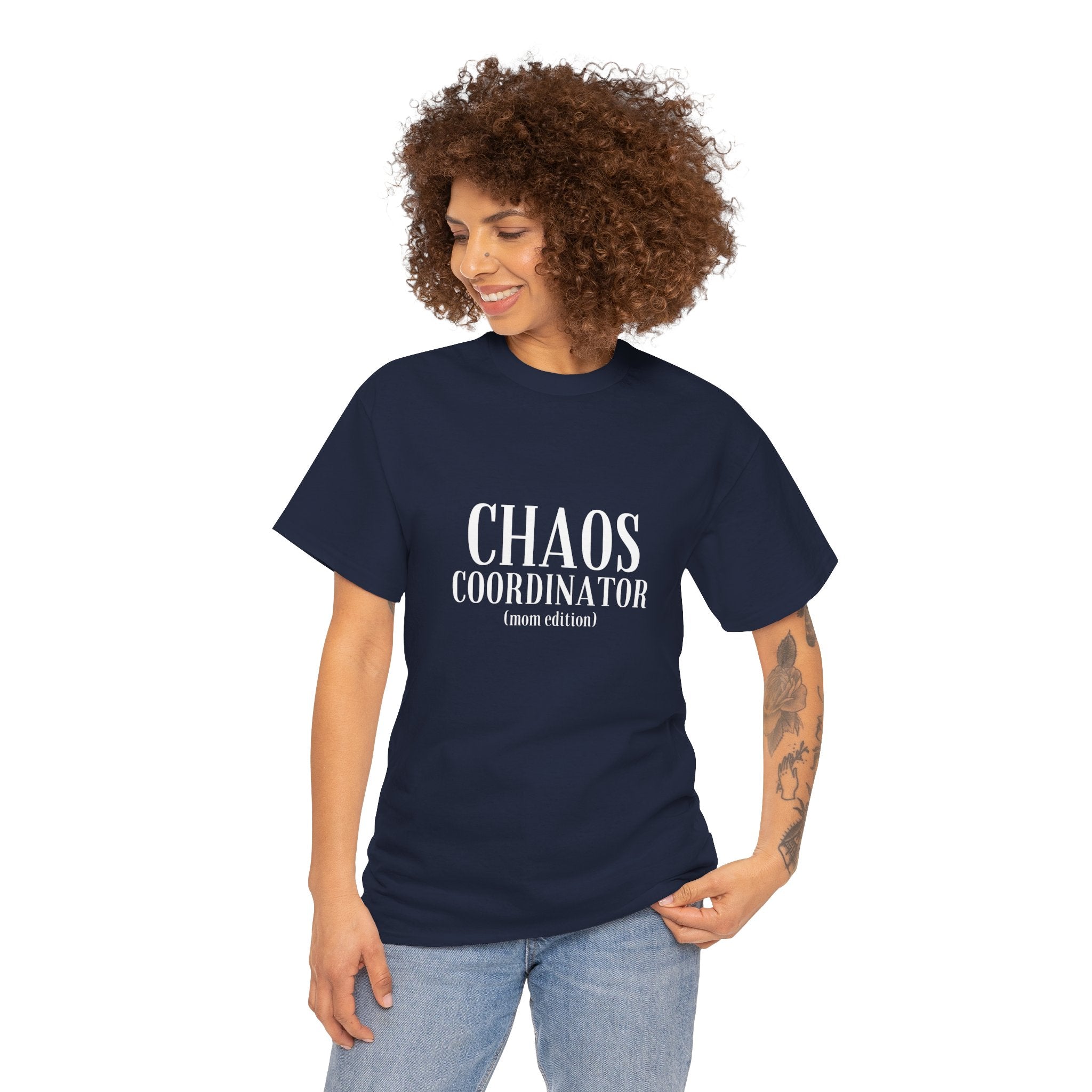 Chaos Coordinator T-Shirt in Navyl — for the mom who holds it all together — ThrivingMoms