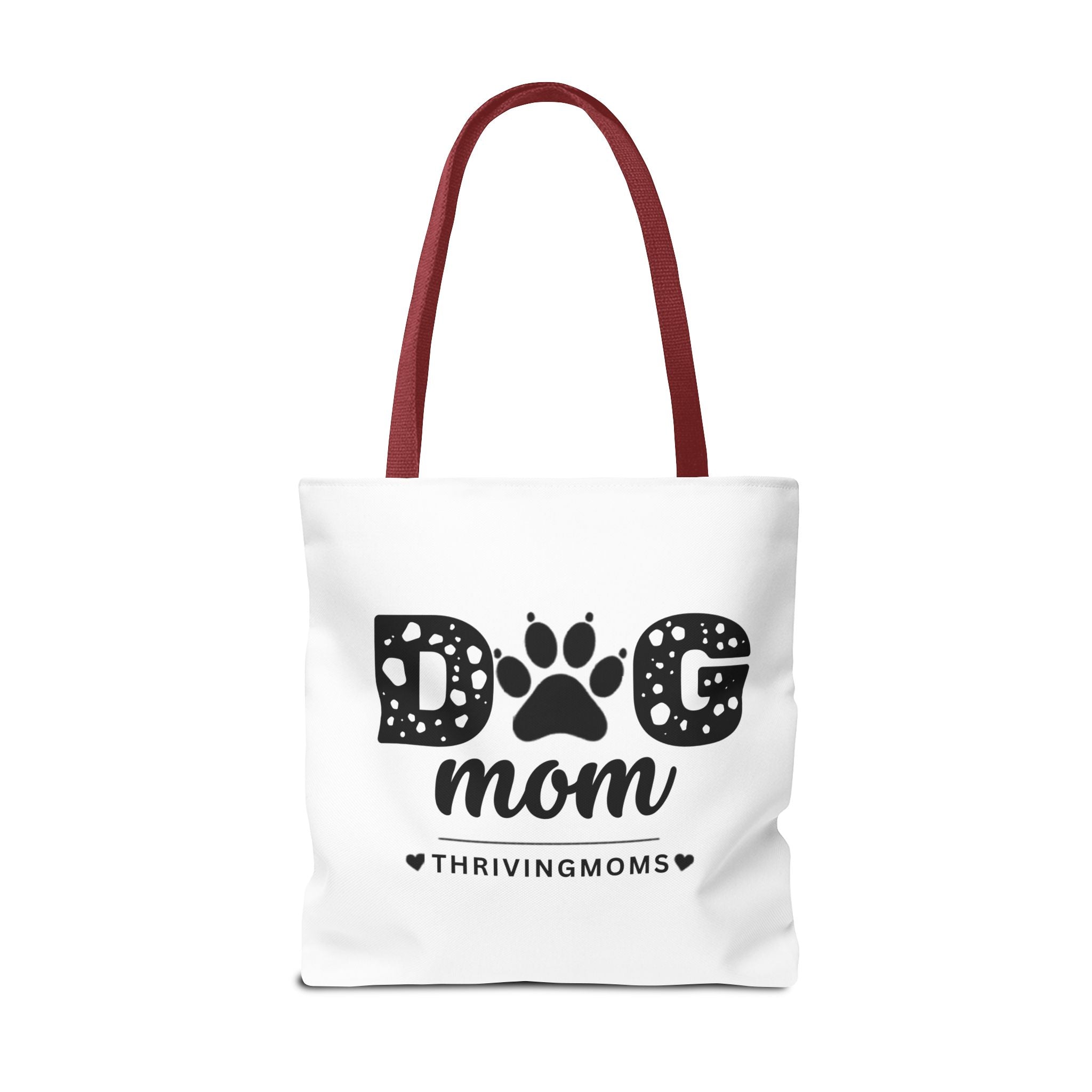 Dog Mom Tote Bag Red — for the mom whose dog goes everywhere with her — ThrivingMoms
