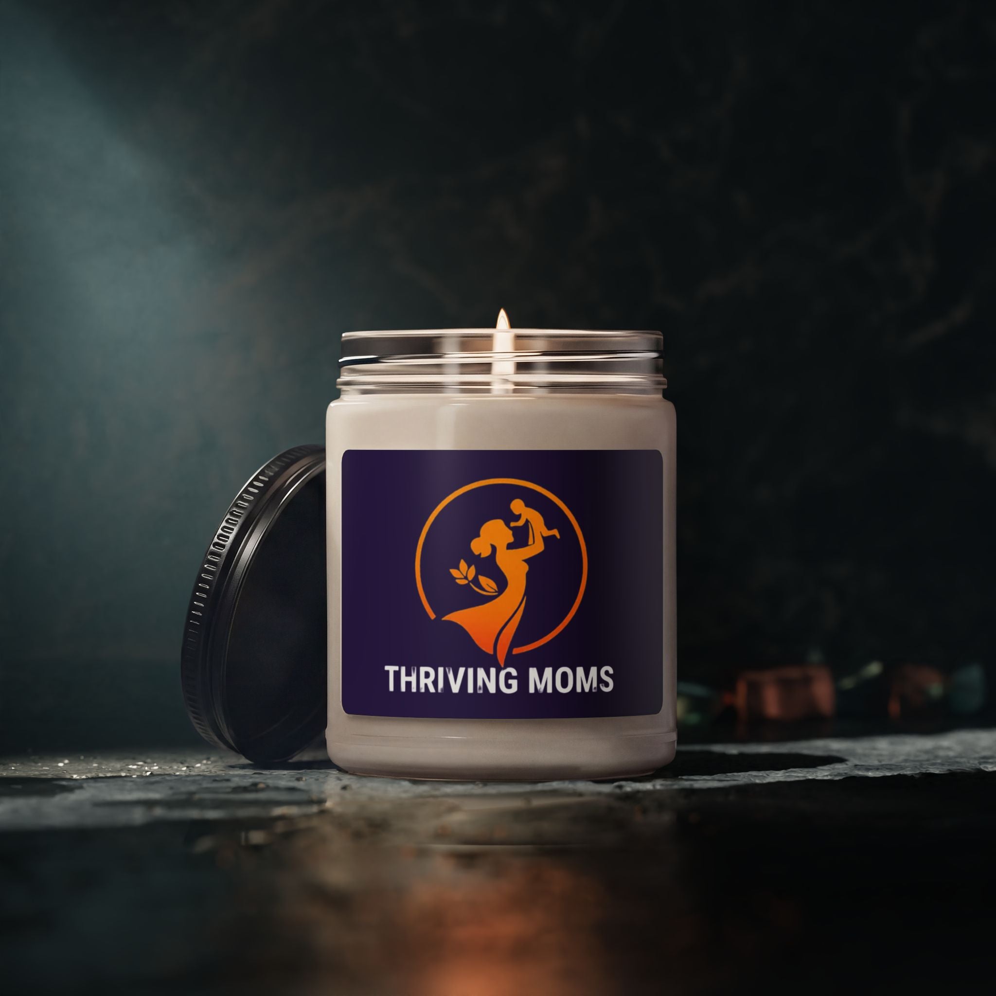 ThrivingMoms Purple Candle apple harvest - candle - self-care gift for moms