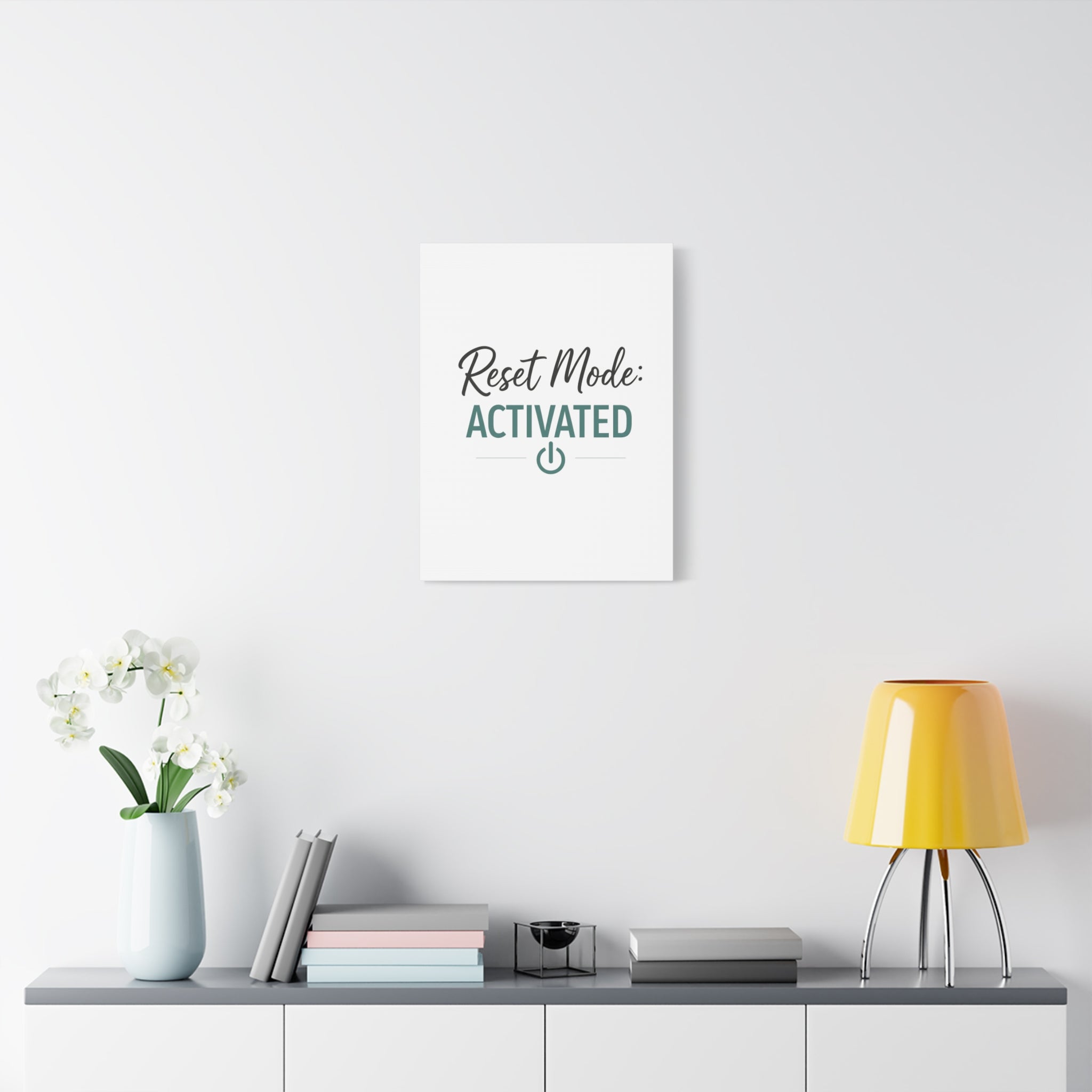 Reset Mode: Activated (Teal) — Wall Canvas