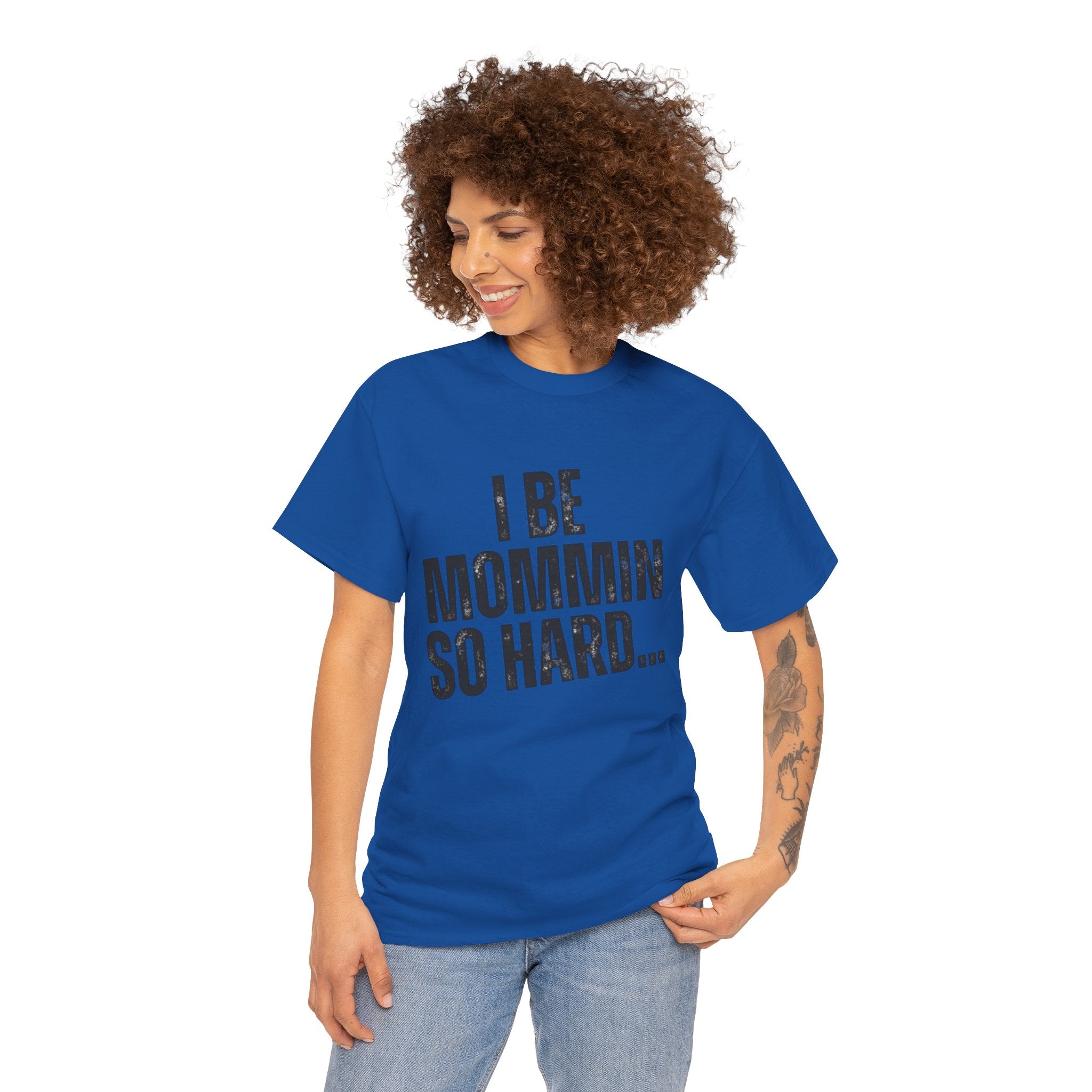 Mommin So Hard t-shirt royal - t-shirt - gift for moms
