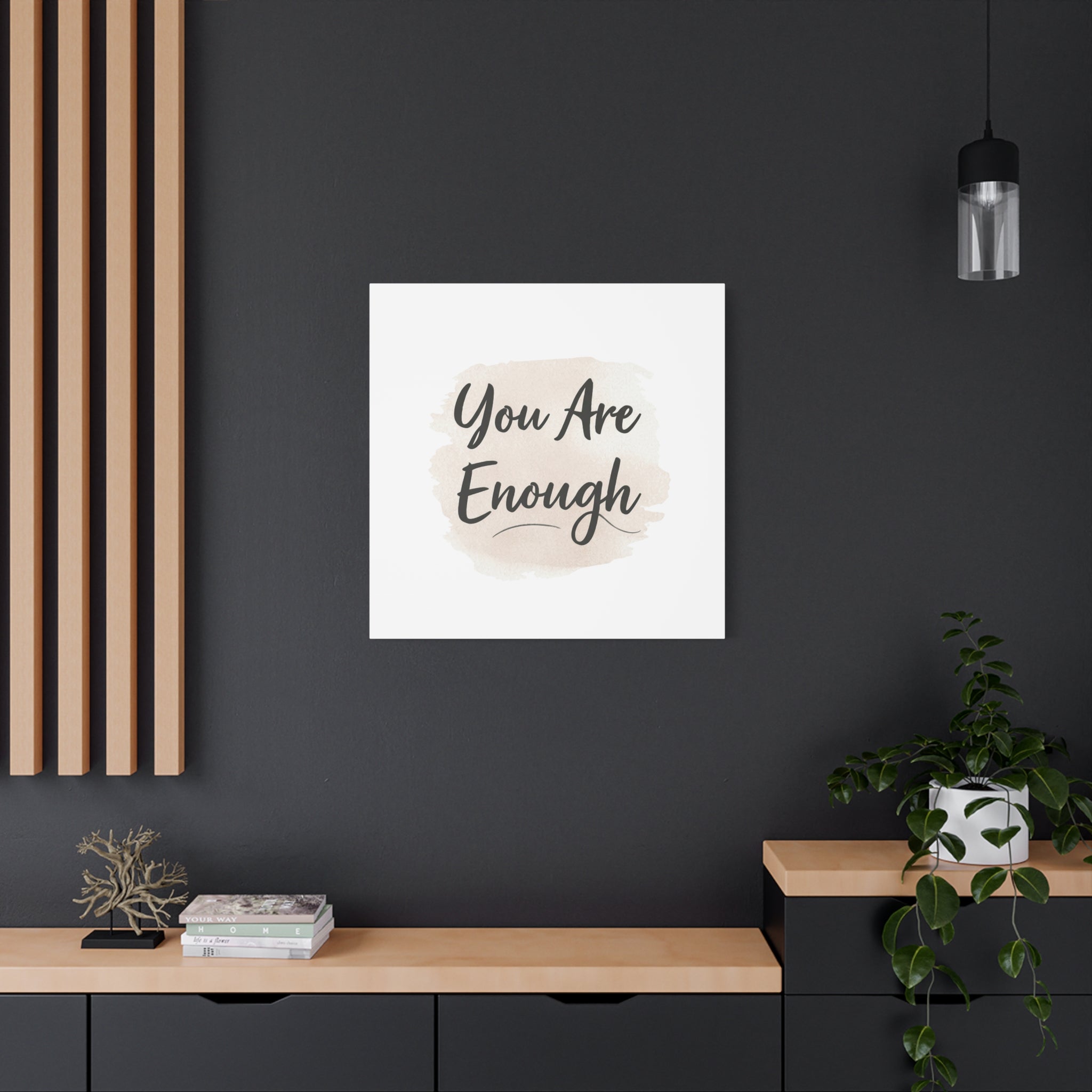 You Are Enough (Watercolor) — Wall Art
