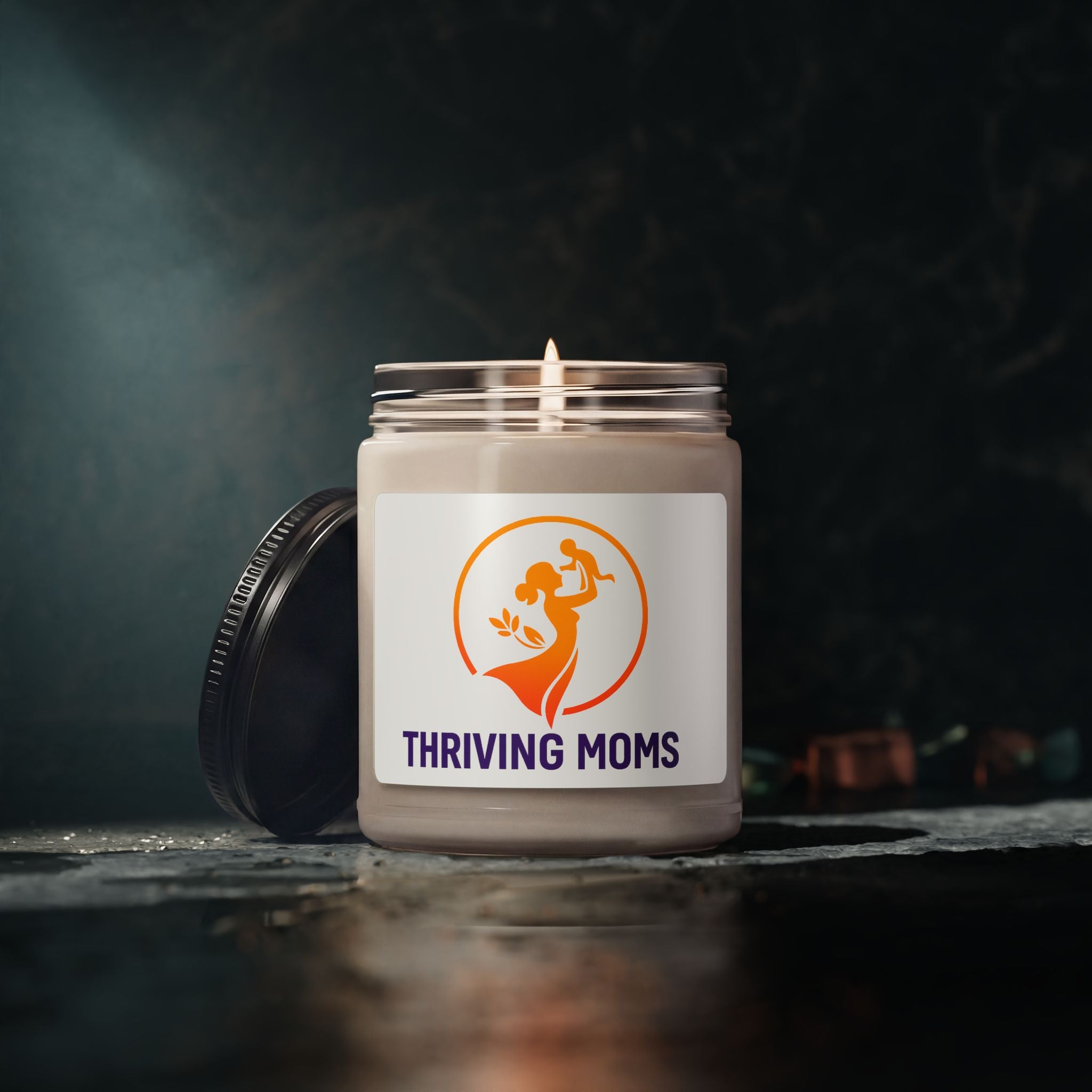 ThrivingMoms scented candle peppered passionfruit - candle - self-care gift for moms