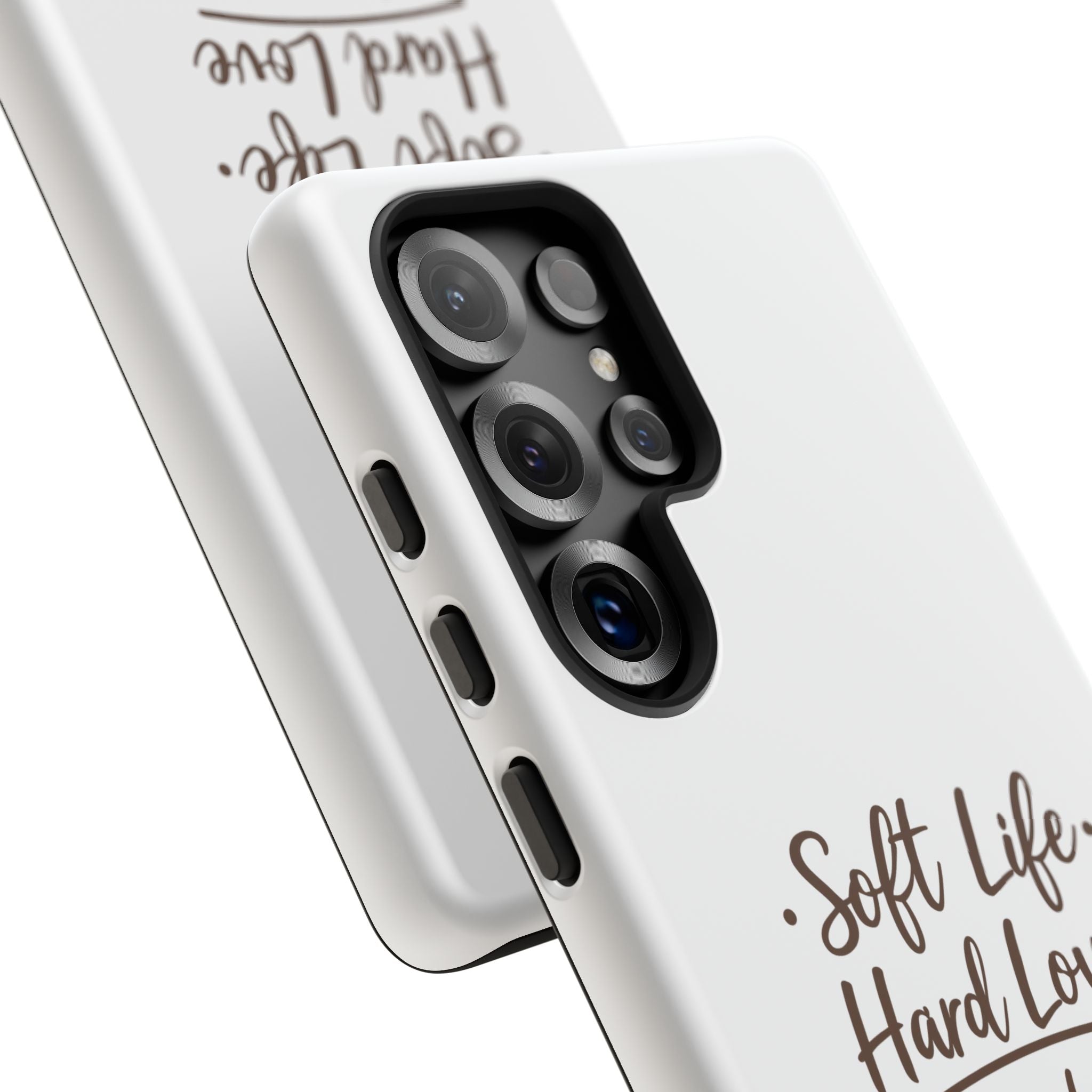 Soft Life Hard Love phone case - phone case - empowering mom gift