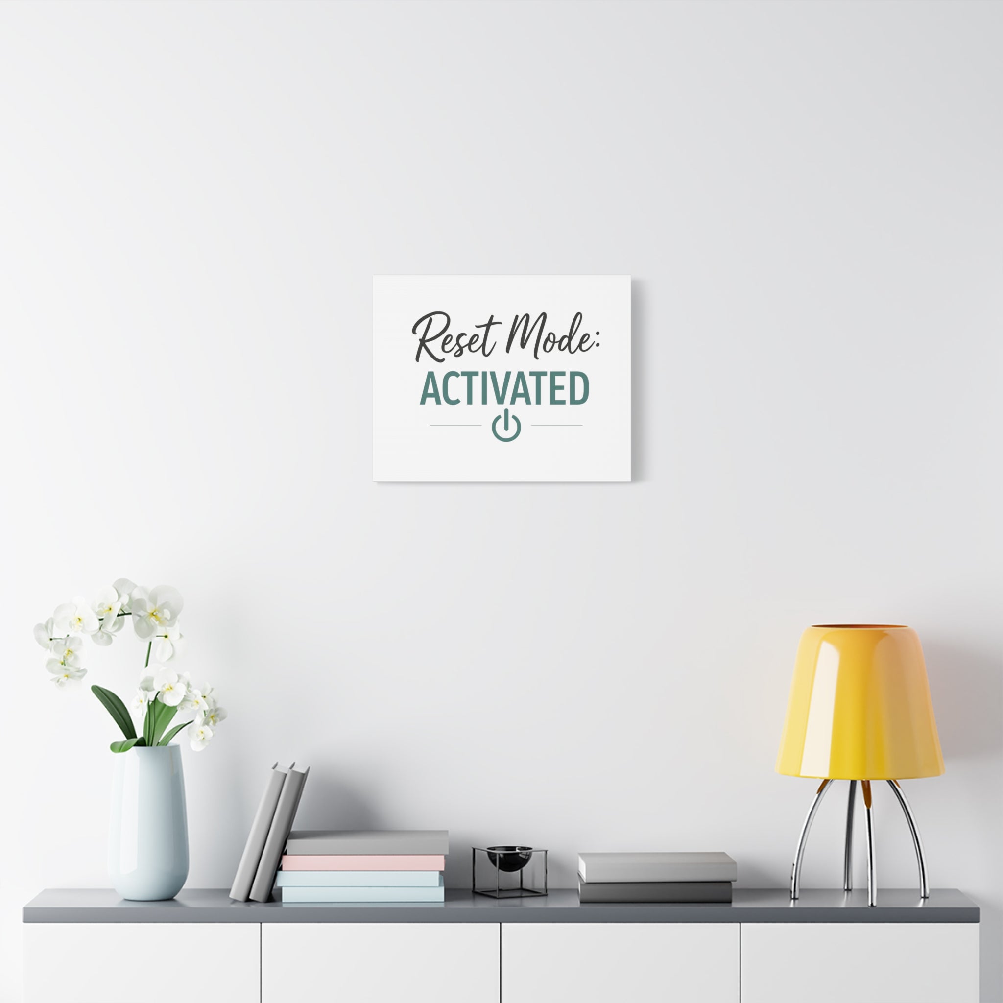 Reset Mode: Activated (Teal) — Wall Canvas