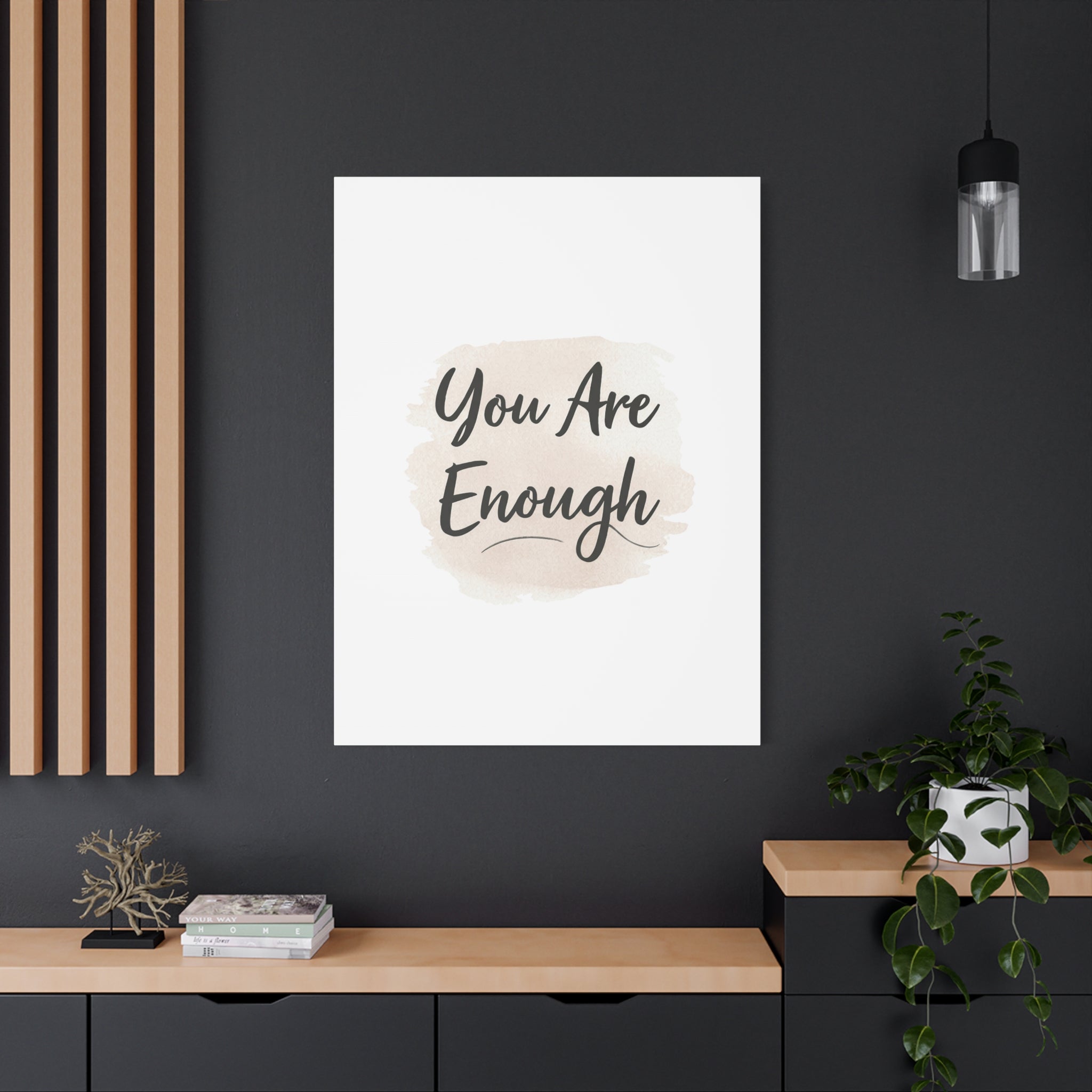 You Are Enough (Watercolor) — Wall Art