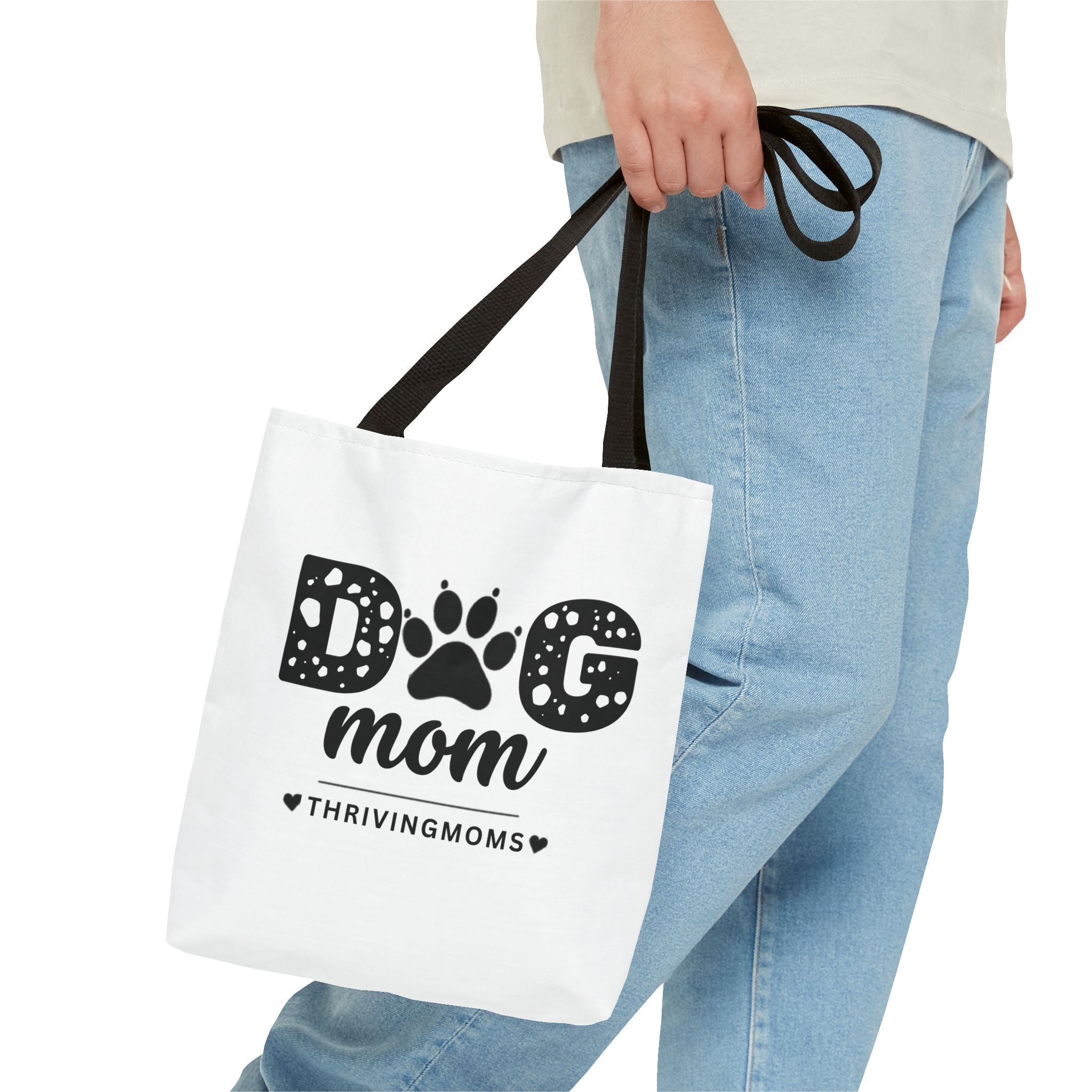 Dog Mom Tote Bag Black — for the mom whose dog goes everywhere with her — ThrivingMoms