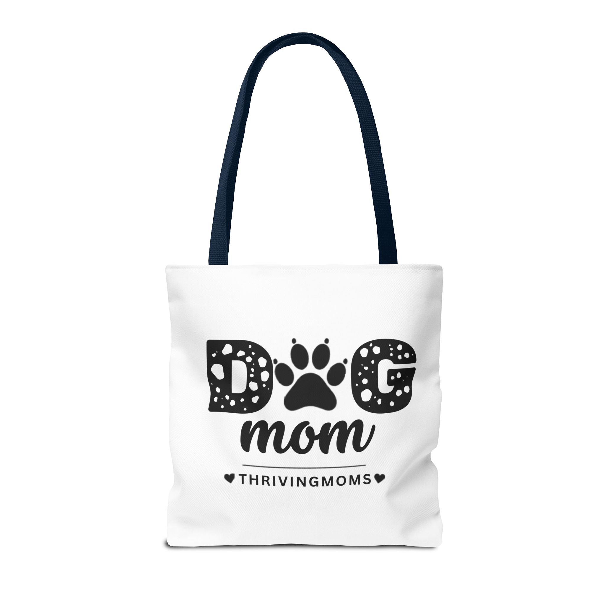 Dog Mom Tote Bag Navy — for the mom whose dog goes everywhere with her — ThrivingMoms