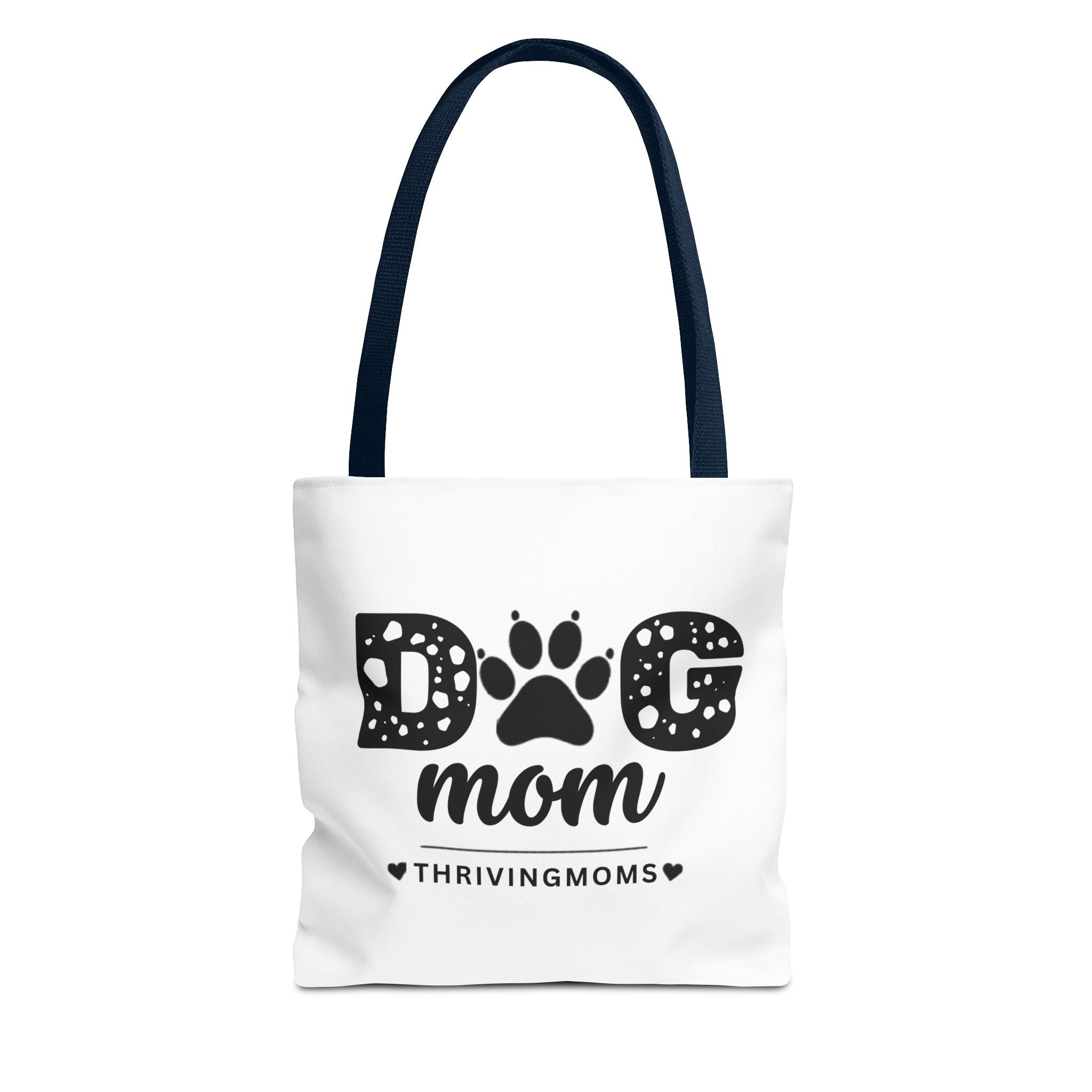 Dog Mom Tote Bag Navy — for the mom whose dog goes everywhere with her — ThrivingMoms