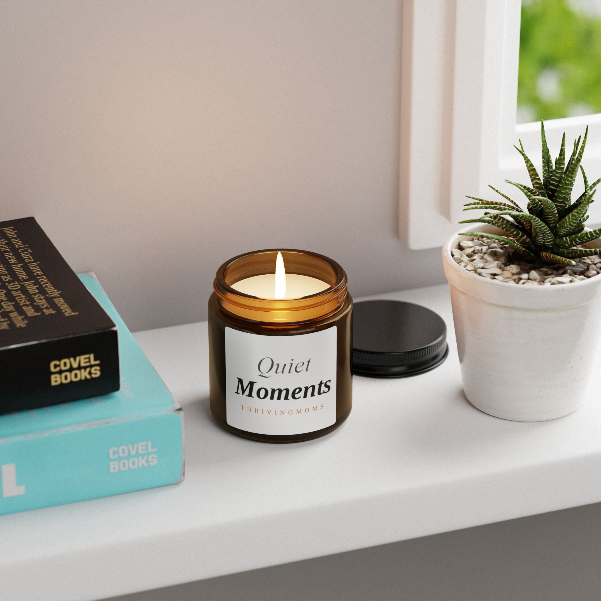 Quiet Moments — Soy Candle Amber Jar