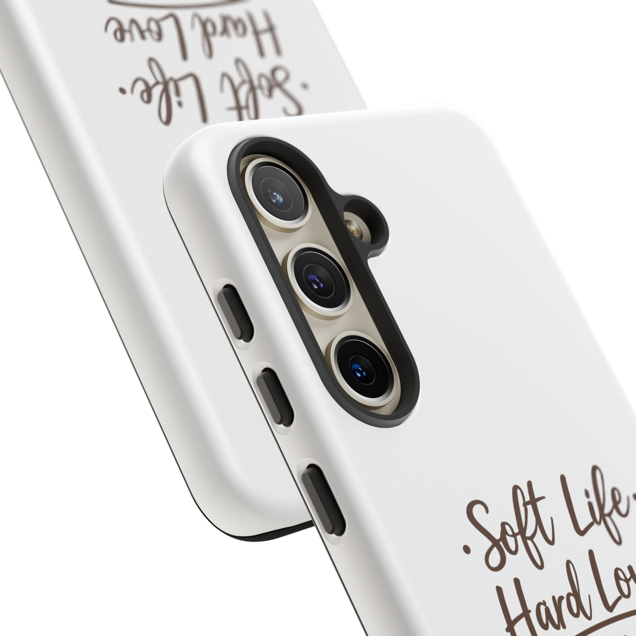 Soft Life Hard Love phone case - phone case - empowering mom gift