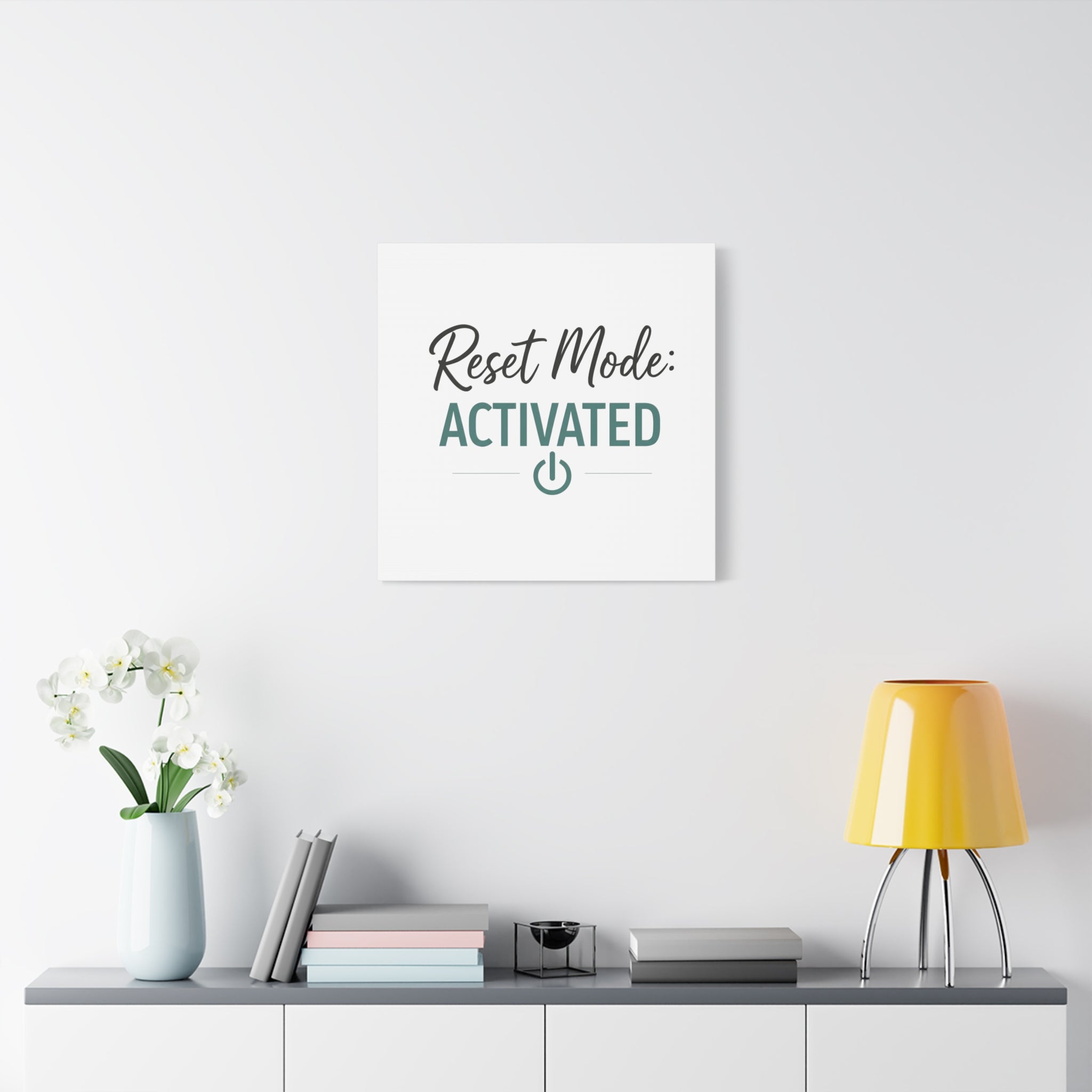 Reset Mode: Activated (Teal) — Wall Canvas