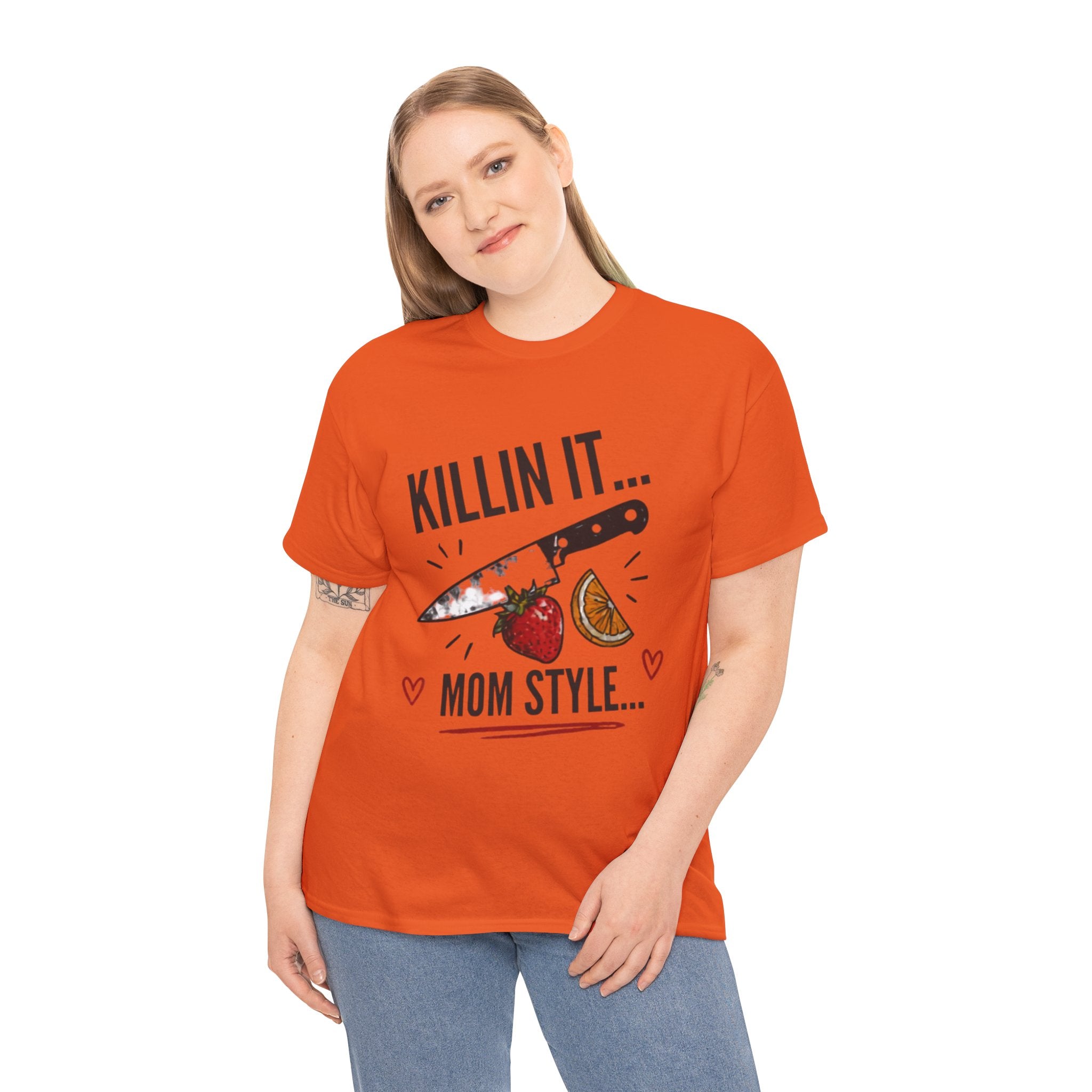 Killin It Mom Style t-shirt orange - t-shirt - gift for moms