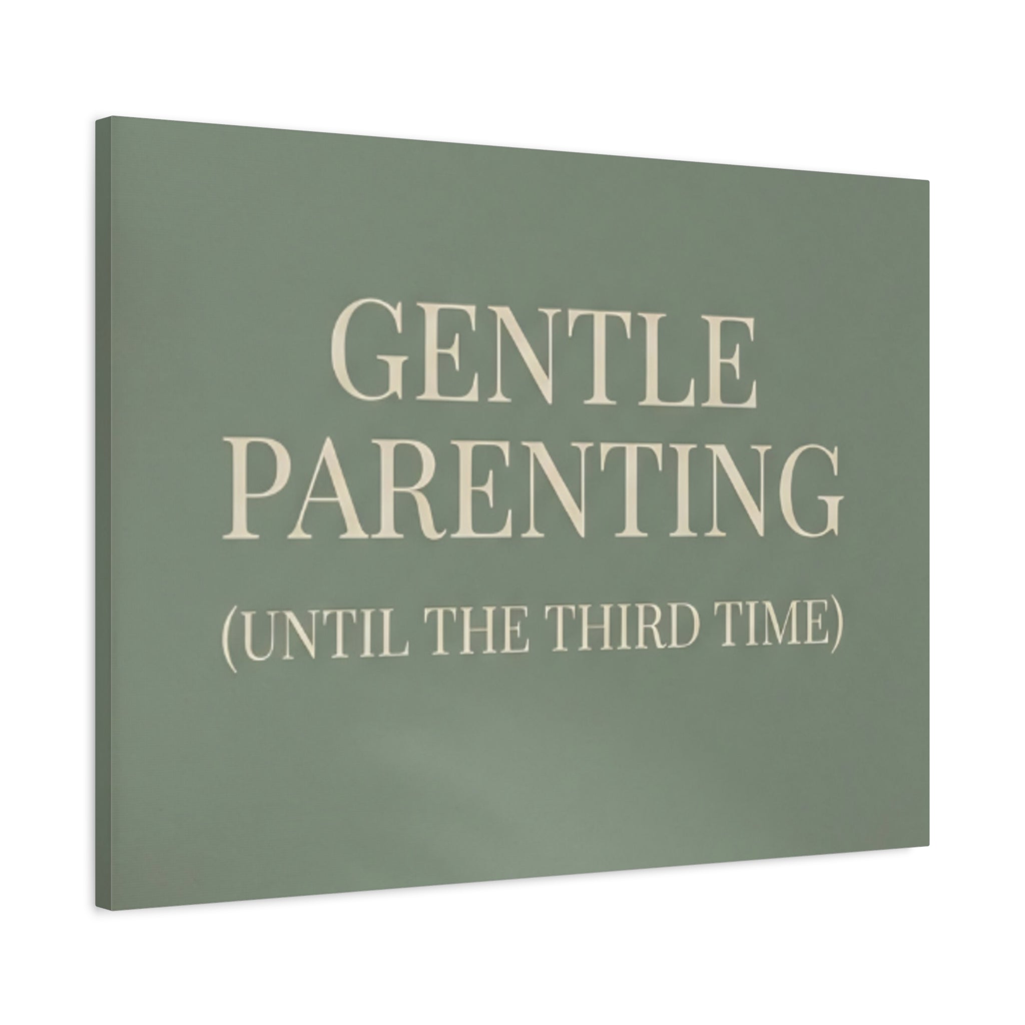 Gentle Parenting (Until the Third Time)