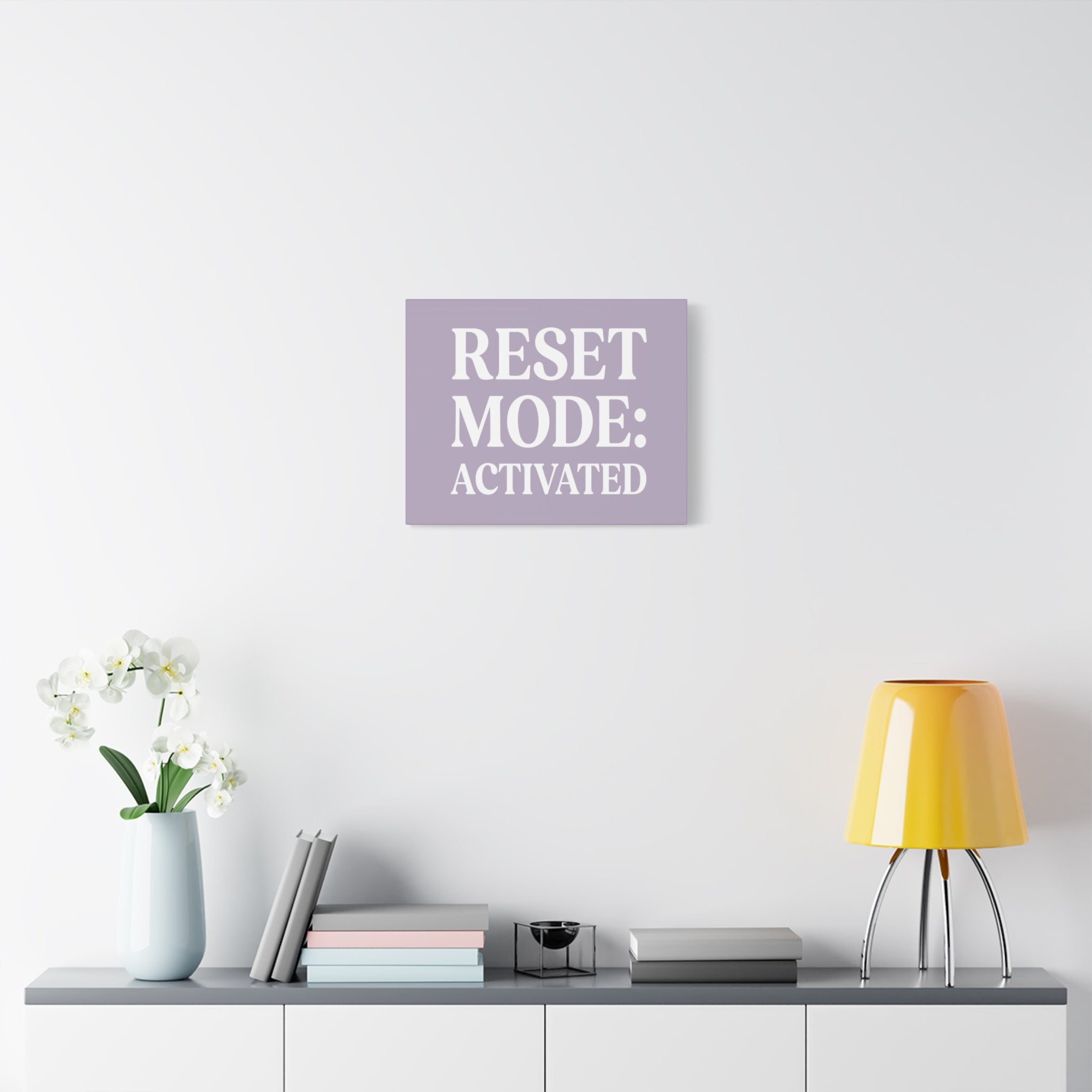 Reset Mode: Activated (Lavander) — Wall Canvas